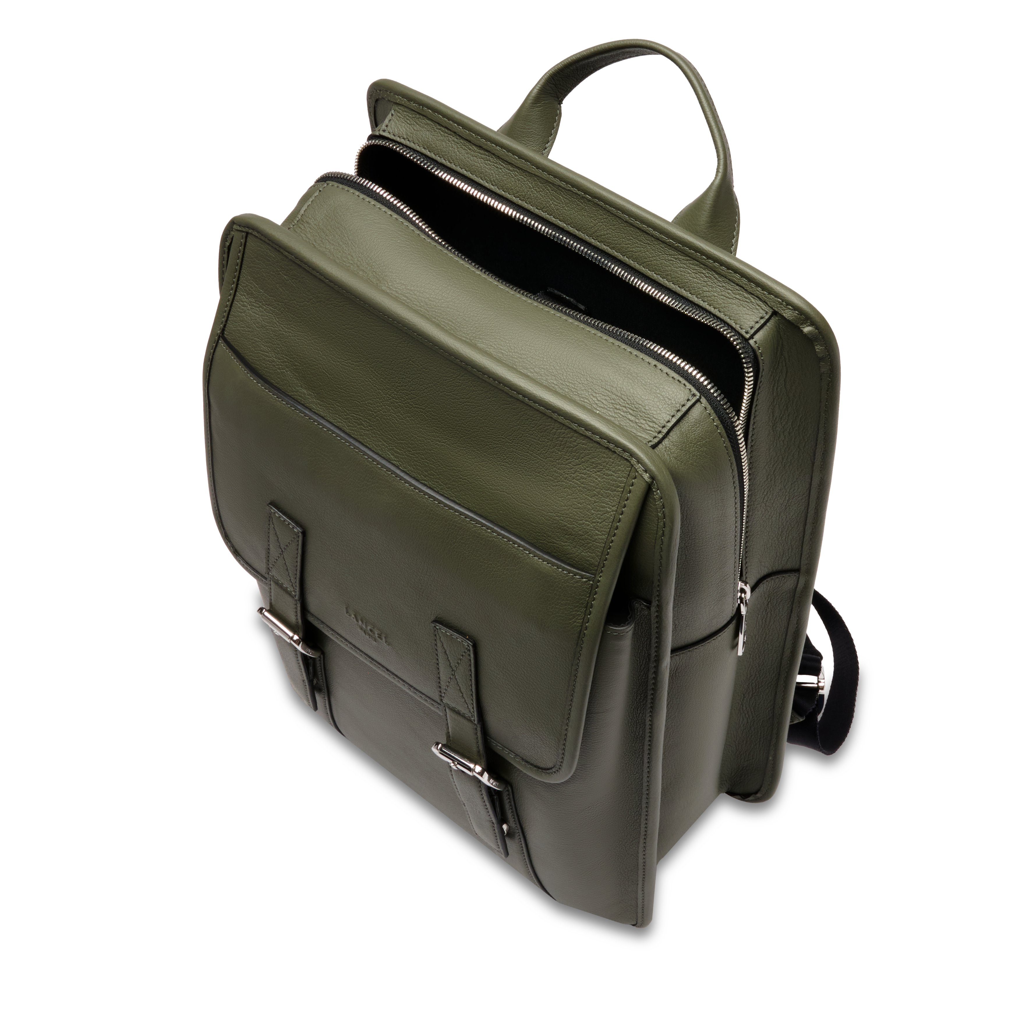 Sac à dos zippé mistral de lancel en cuir LANCEL Gris