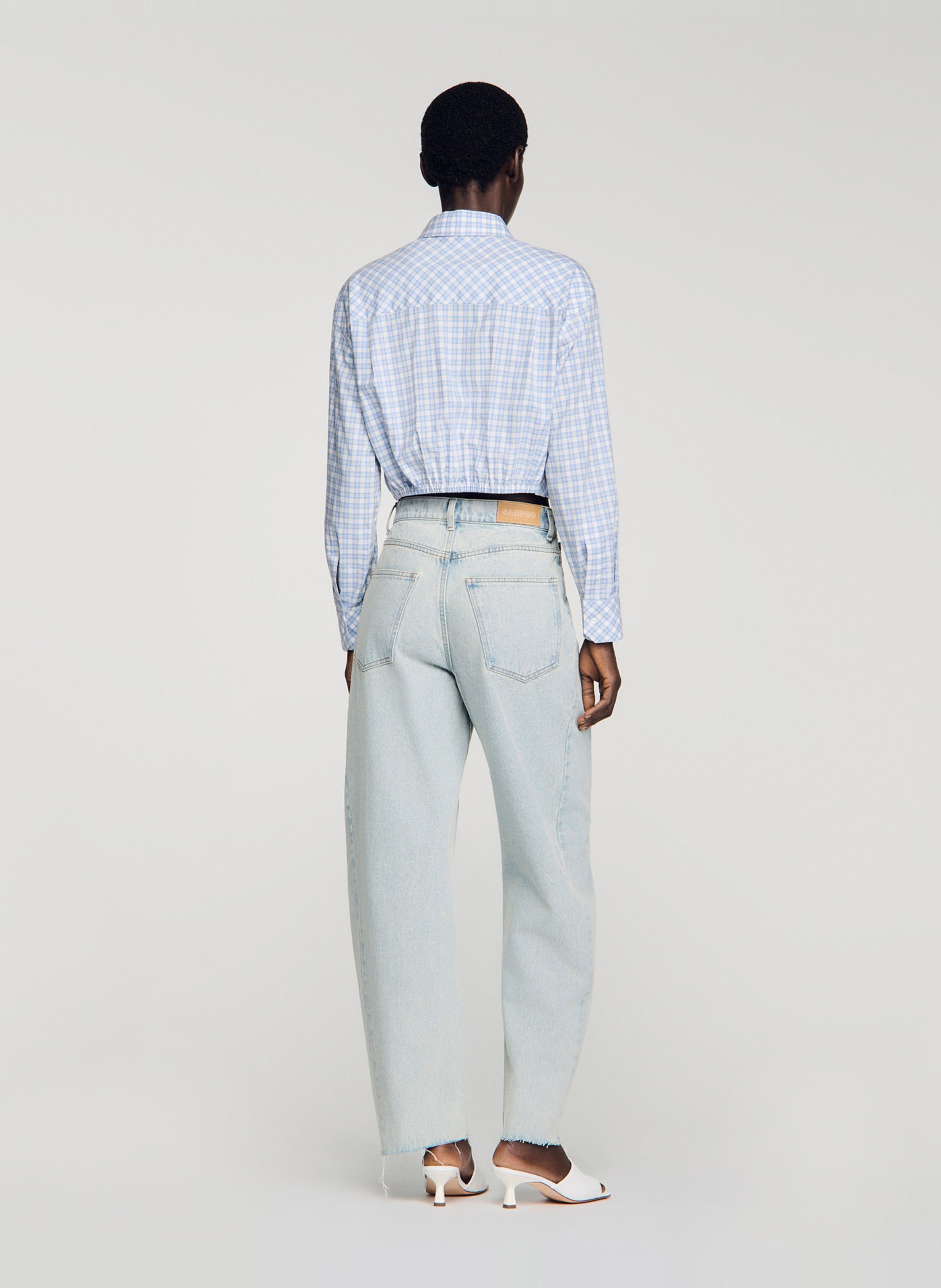 Jean large délavé SANDRO Bleu