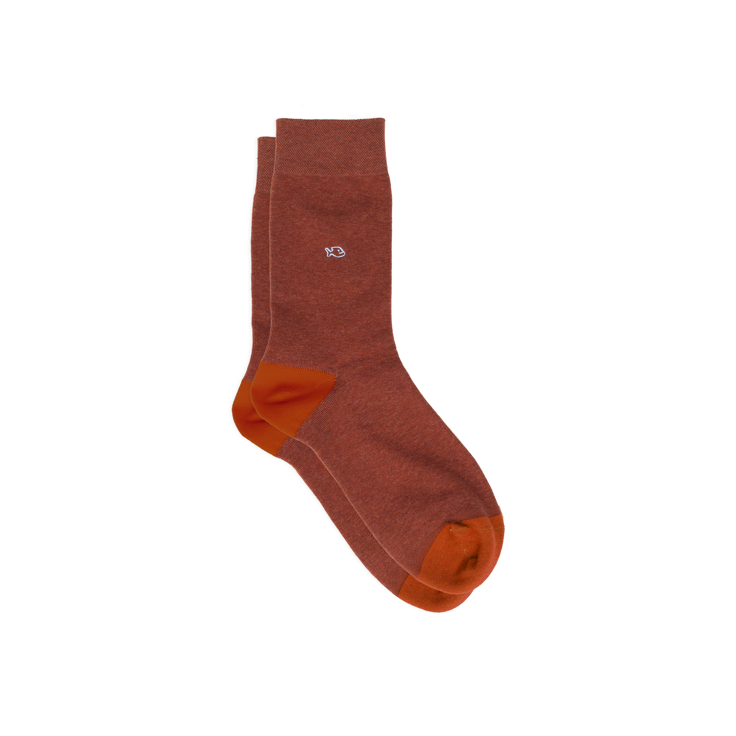 Chaussettes en coton peigné unies BILLYBELT Rouge