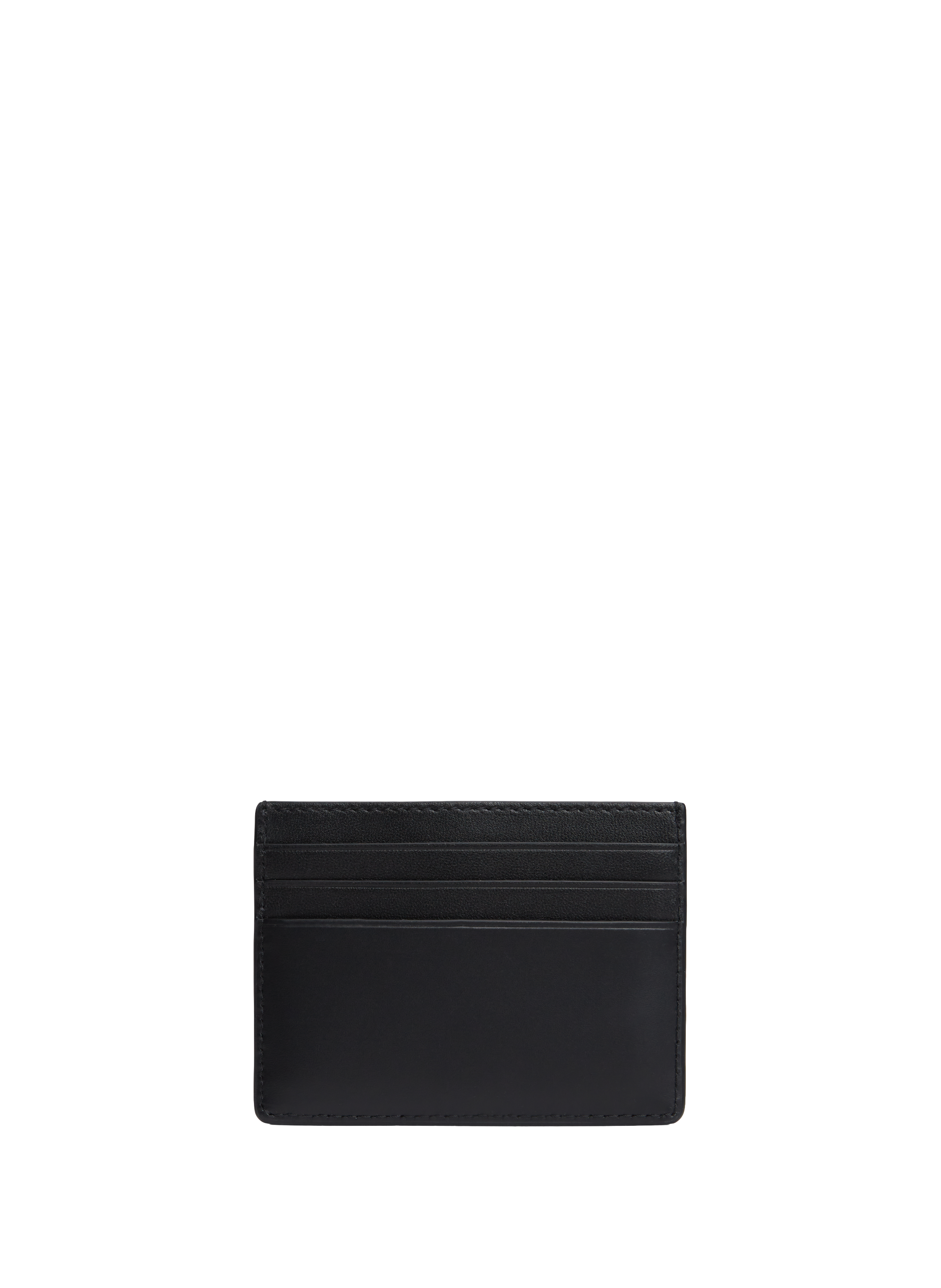 Leather logo card holder TOMMY HILFIGER Black