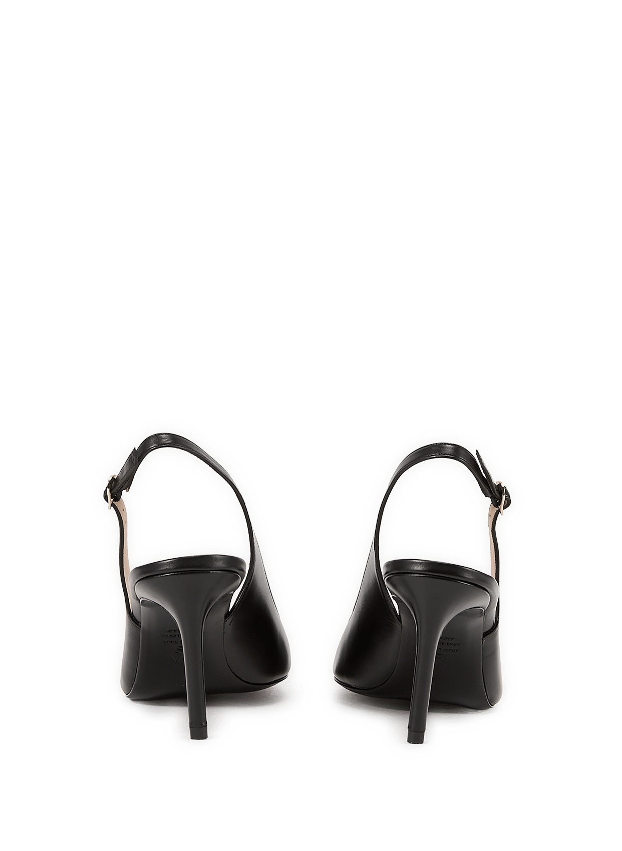 Slingbacks en cuir de veau STUART WEITZMAN Noir