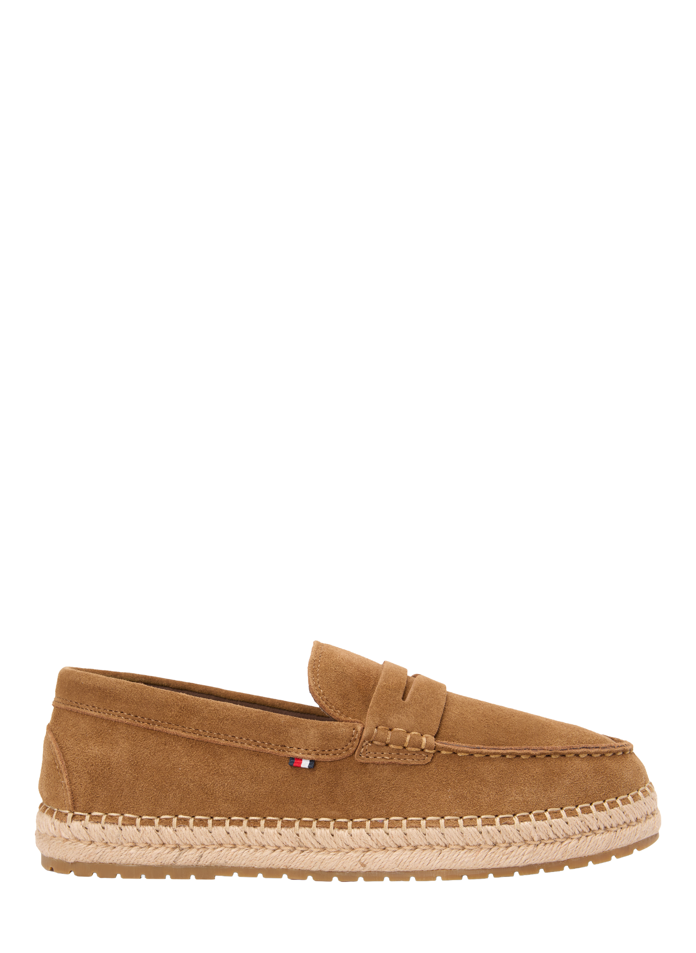 Derbies en daim à bout mocassin TOMMY HILFIGER Marron