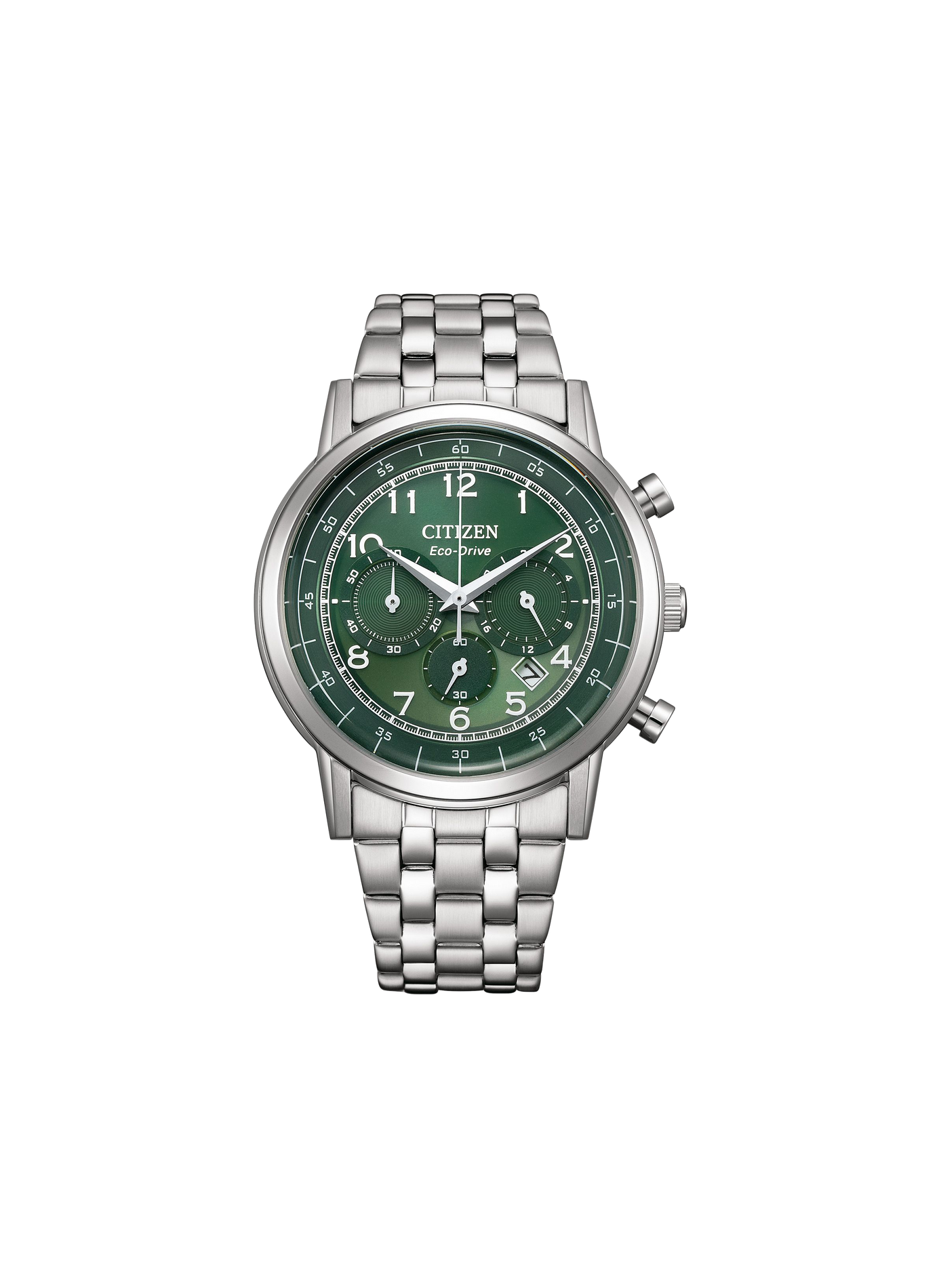 Montre Classic Chrono en acier inoxydable CITIZEN Vert