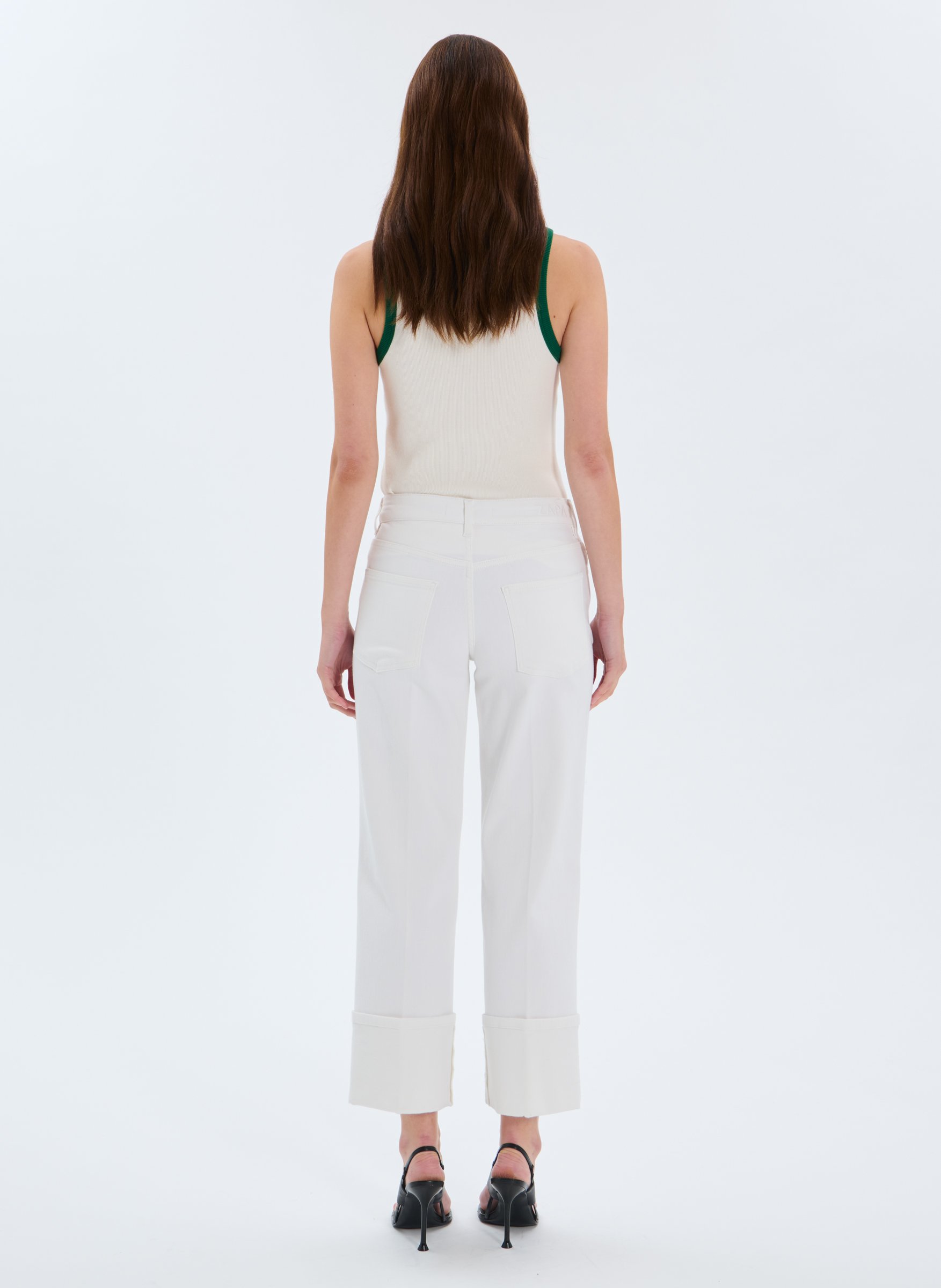 Jeans  popus ZAPA Blanc