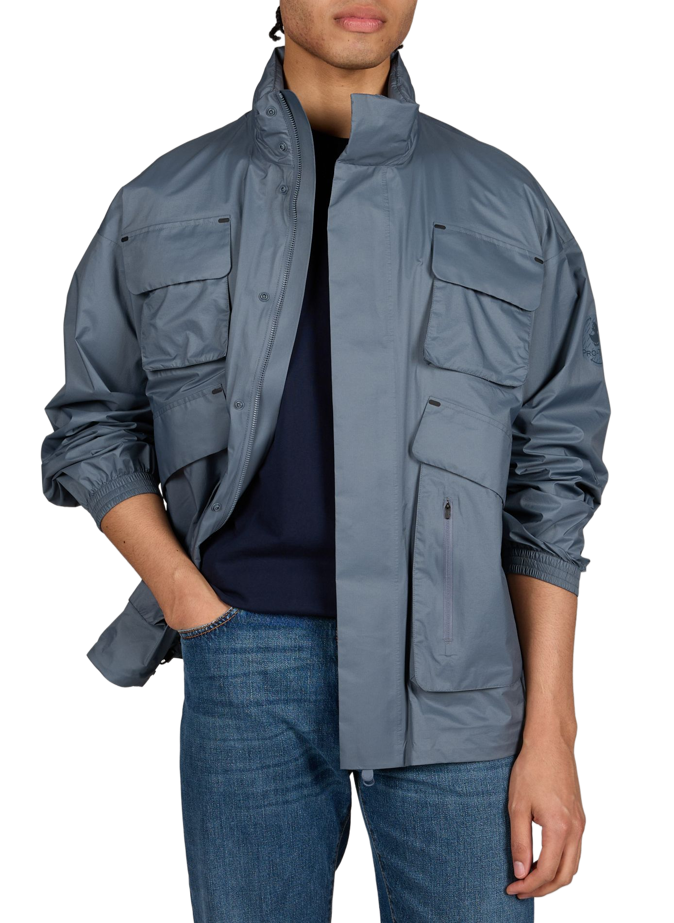 Parka droite col montant SAVE THE DUCK Bleu