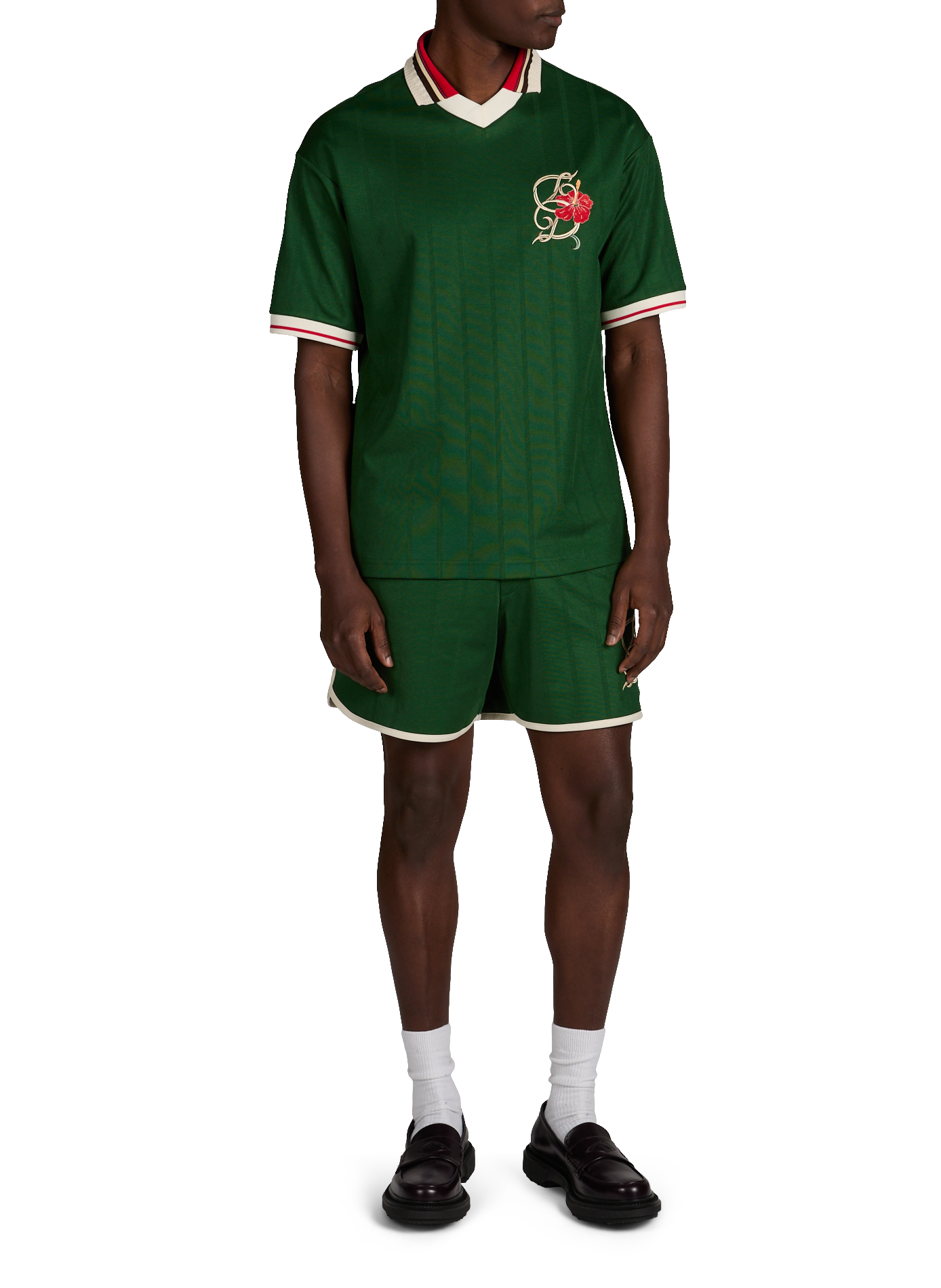 Short brodé avec cordons DROLE DE MONSIEUR Vert