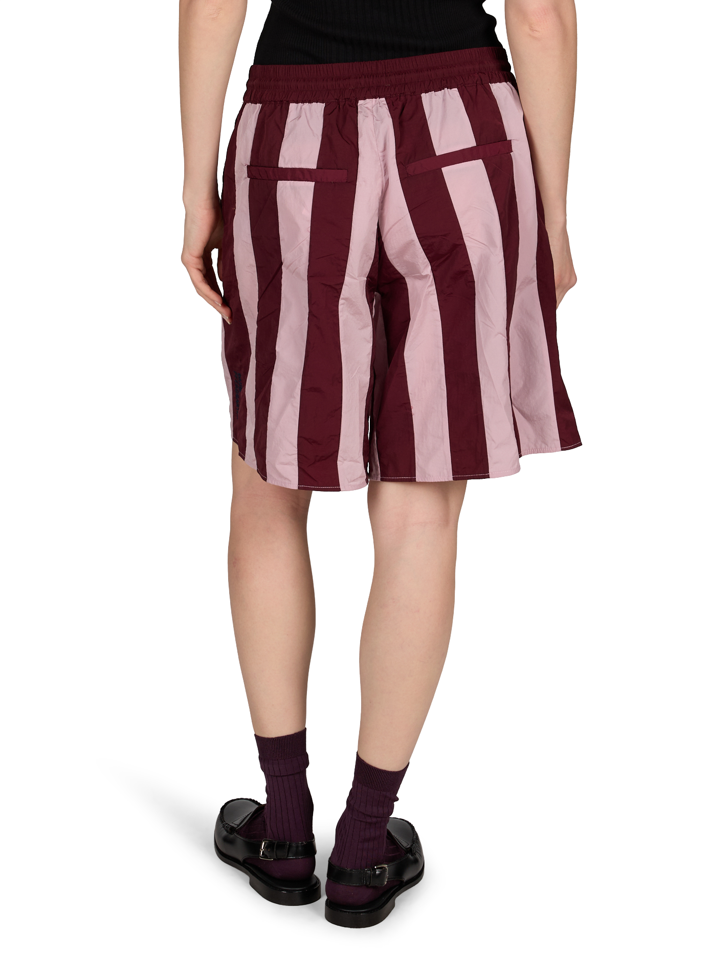 Striped high-waisted shorts BAUM UND PFERDGARTEN Multicolour