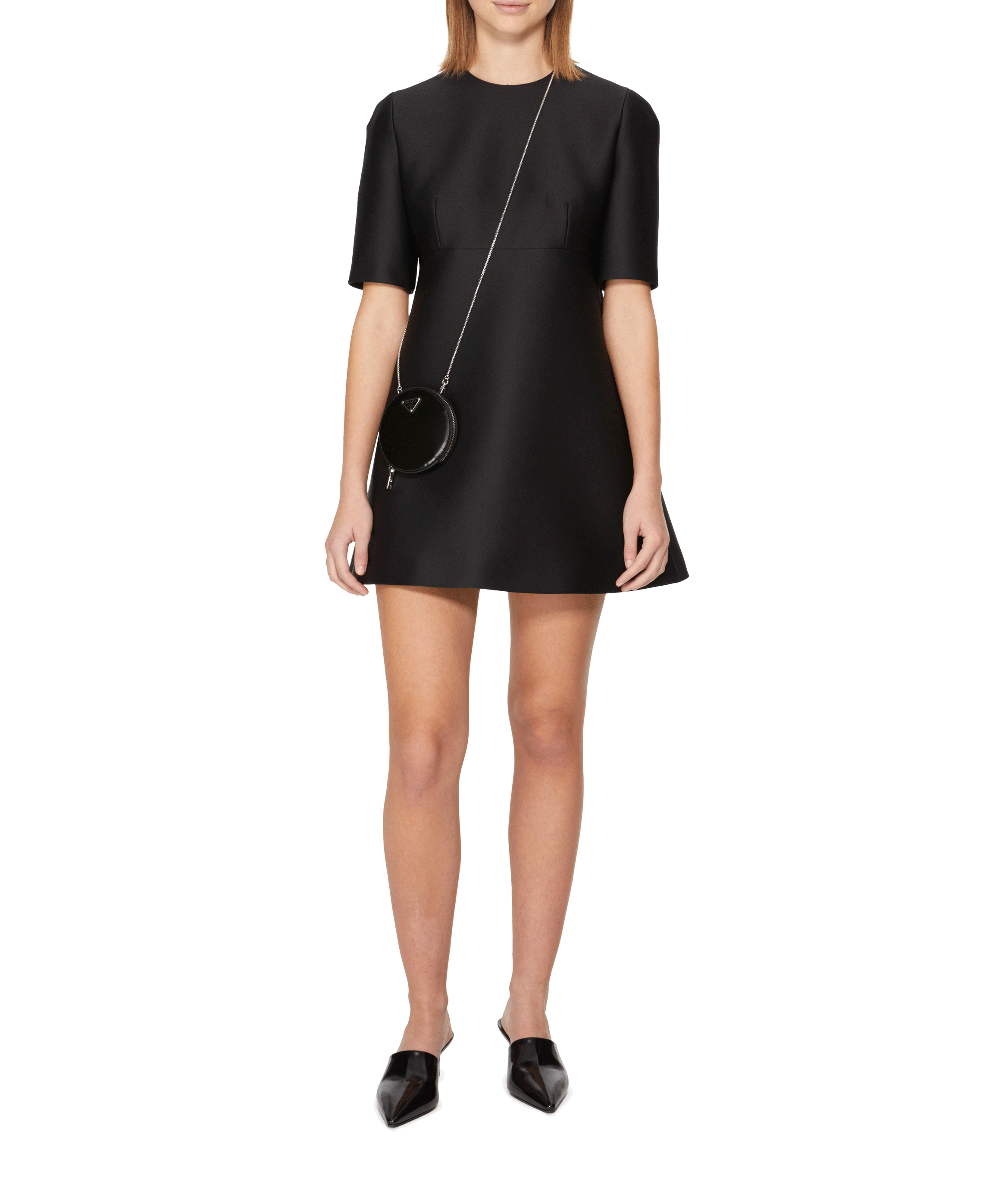 Short-sleeve dress PRADA Black