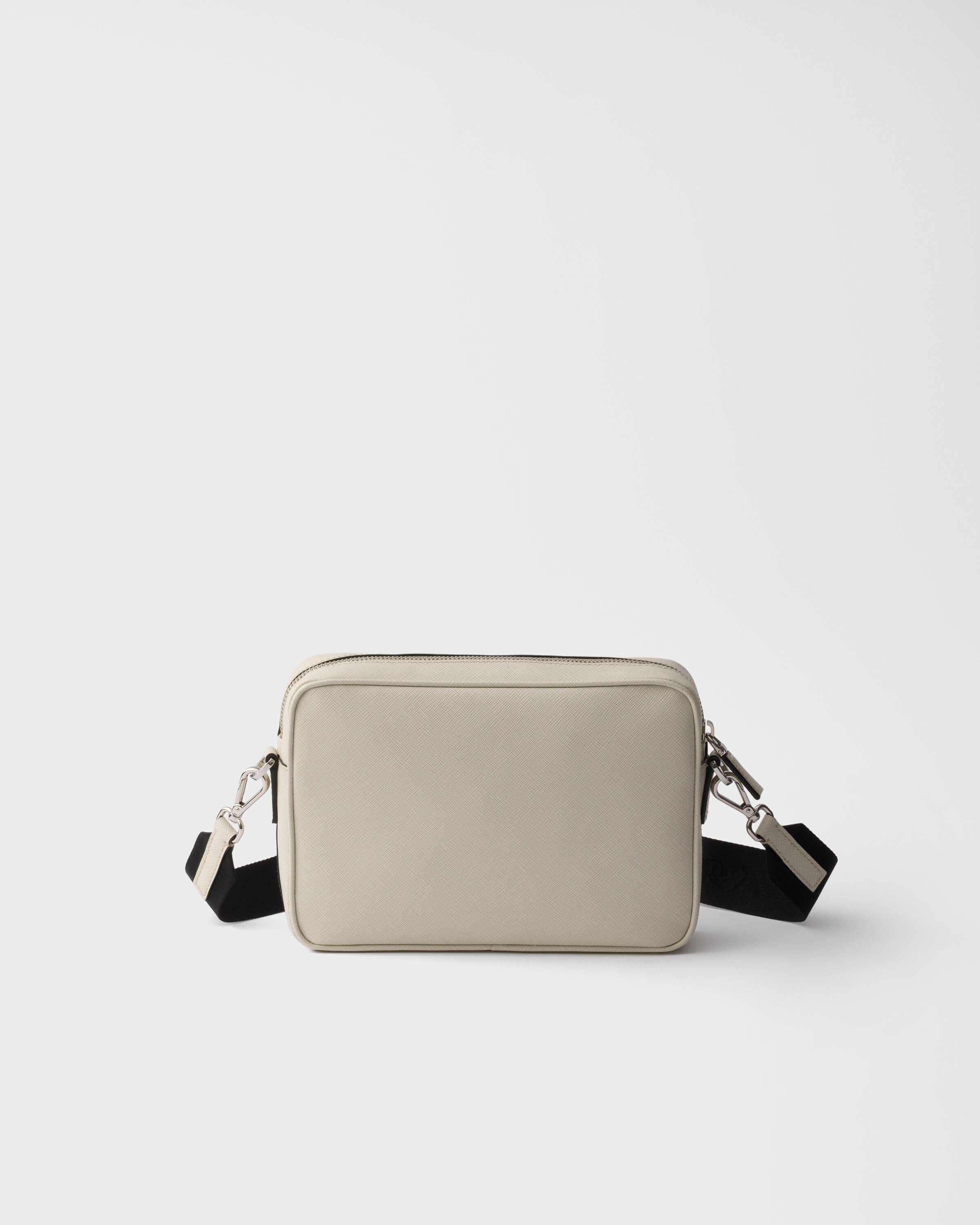 Sac porté épaule en cuir saffiano PRADA Beige