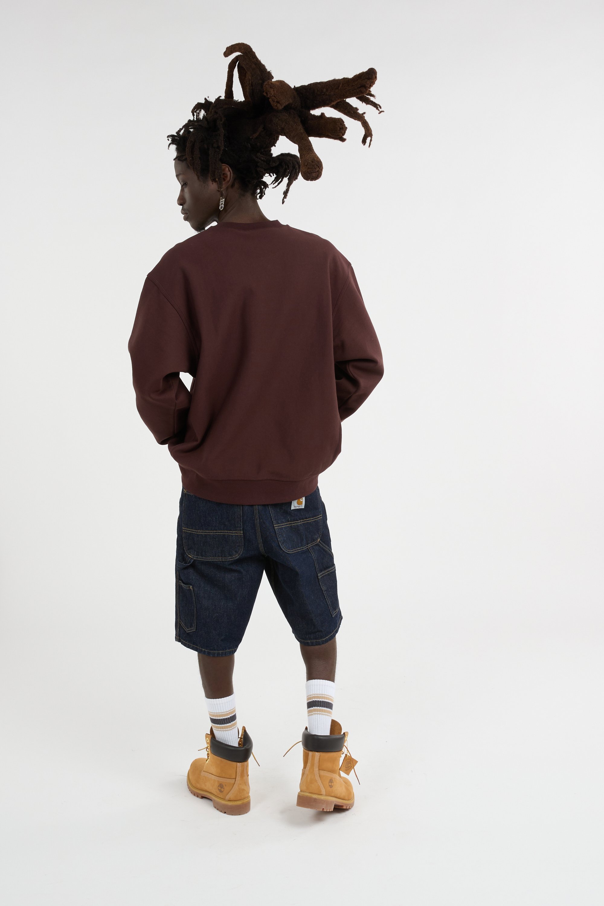 Sweatshirt american script CARHARTT WIP Marron