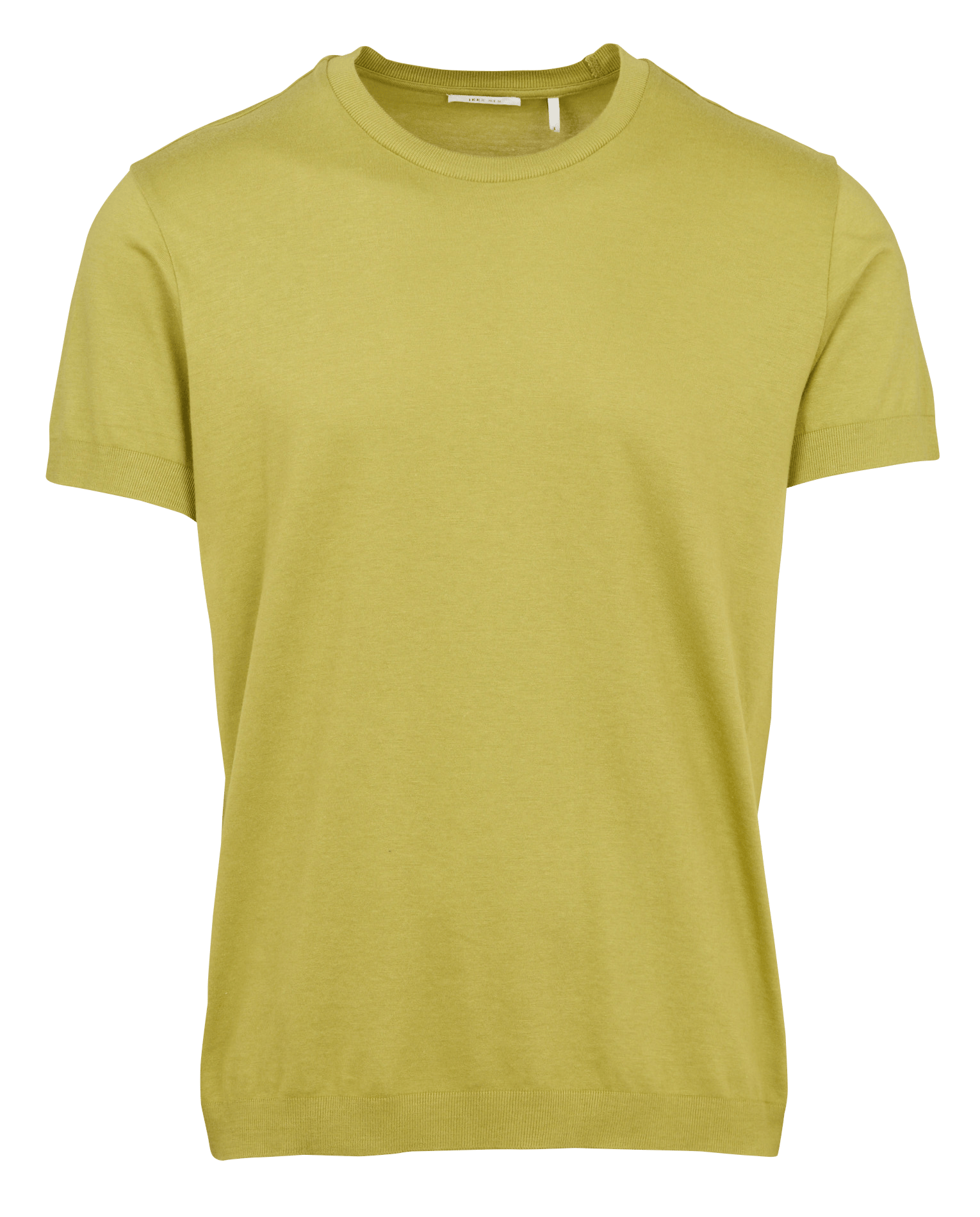 Tee-shirt droit col rond en coton mélangé IKKS Vert