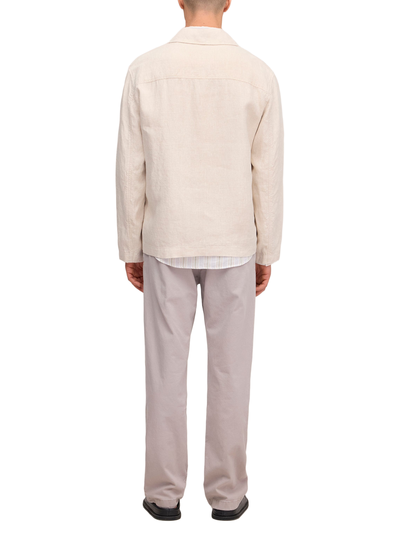 Gerade Leinenjacke NN.07 Beige