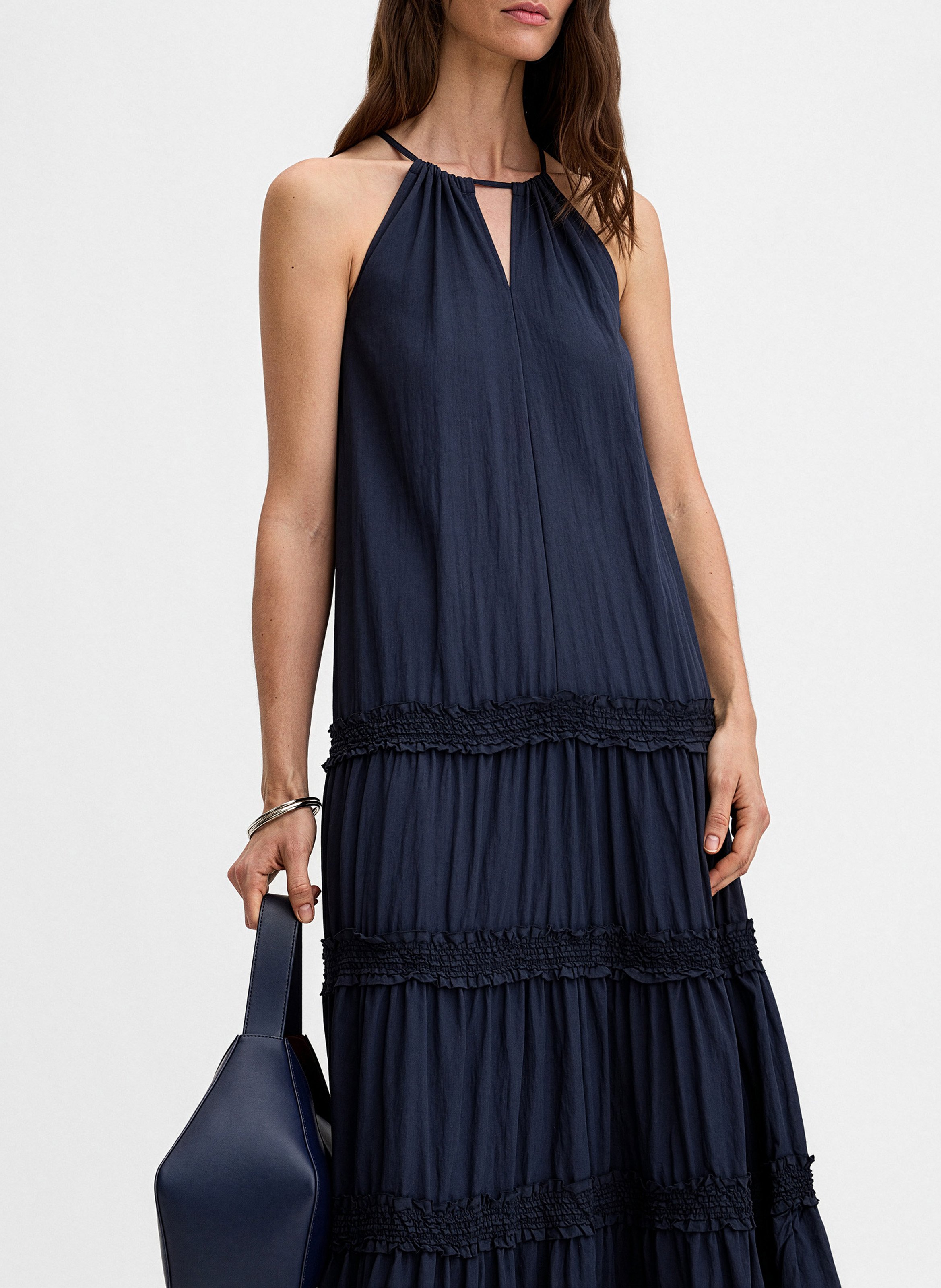 Robe longue otadi SIMORRA Bleu