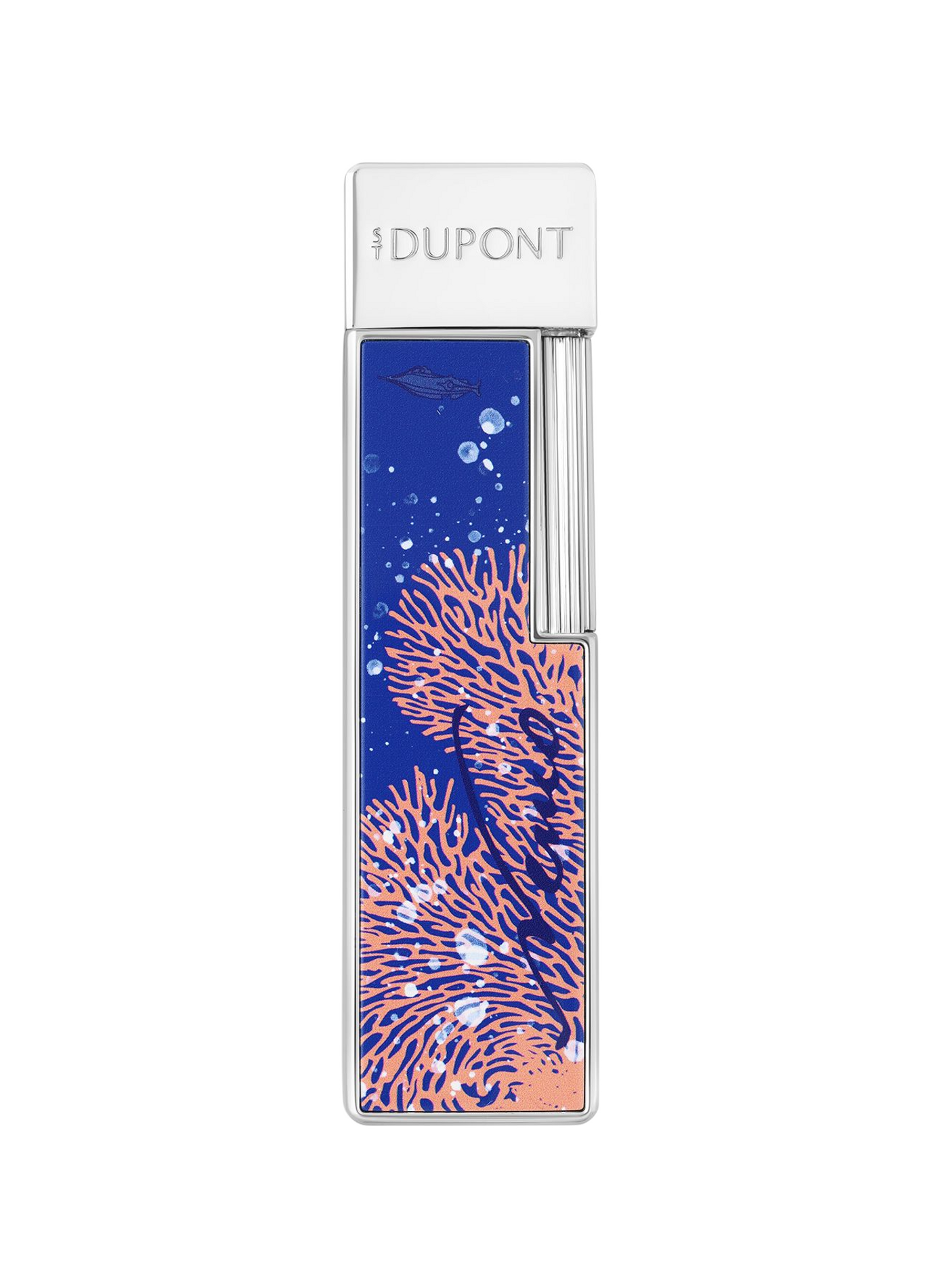 Lackierter Feuerzeug Twiggy 20.000 Meilen unter dem Meer S.T. DUPONT Blau