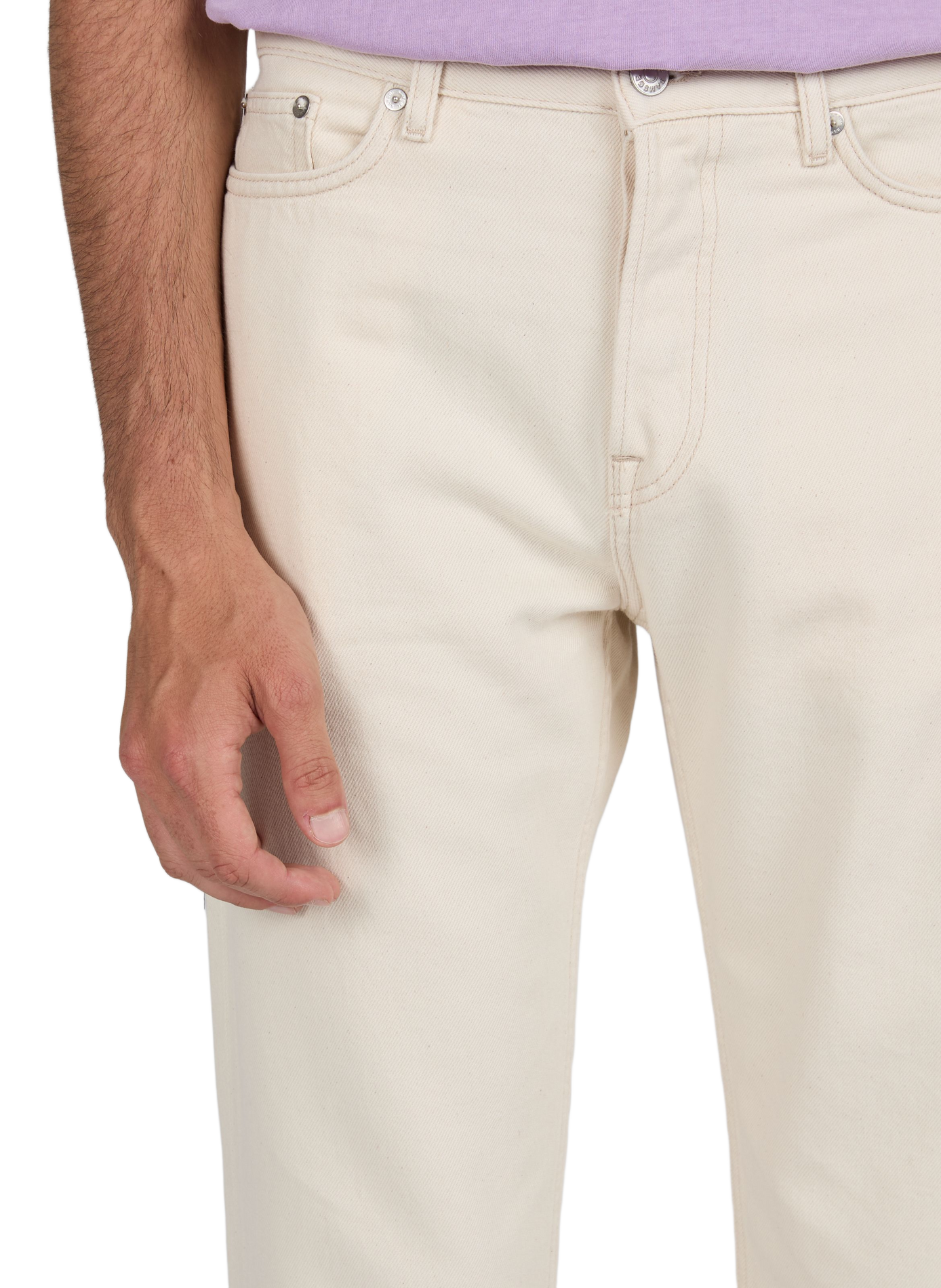 Straight cotton trousers SAMSOE SAMSOE Beige