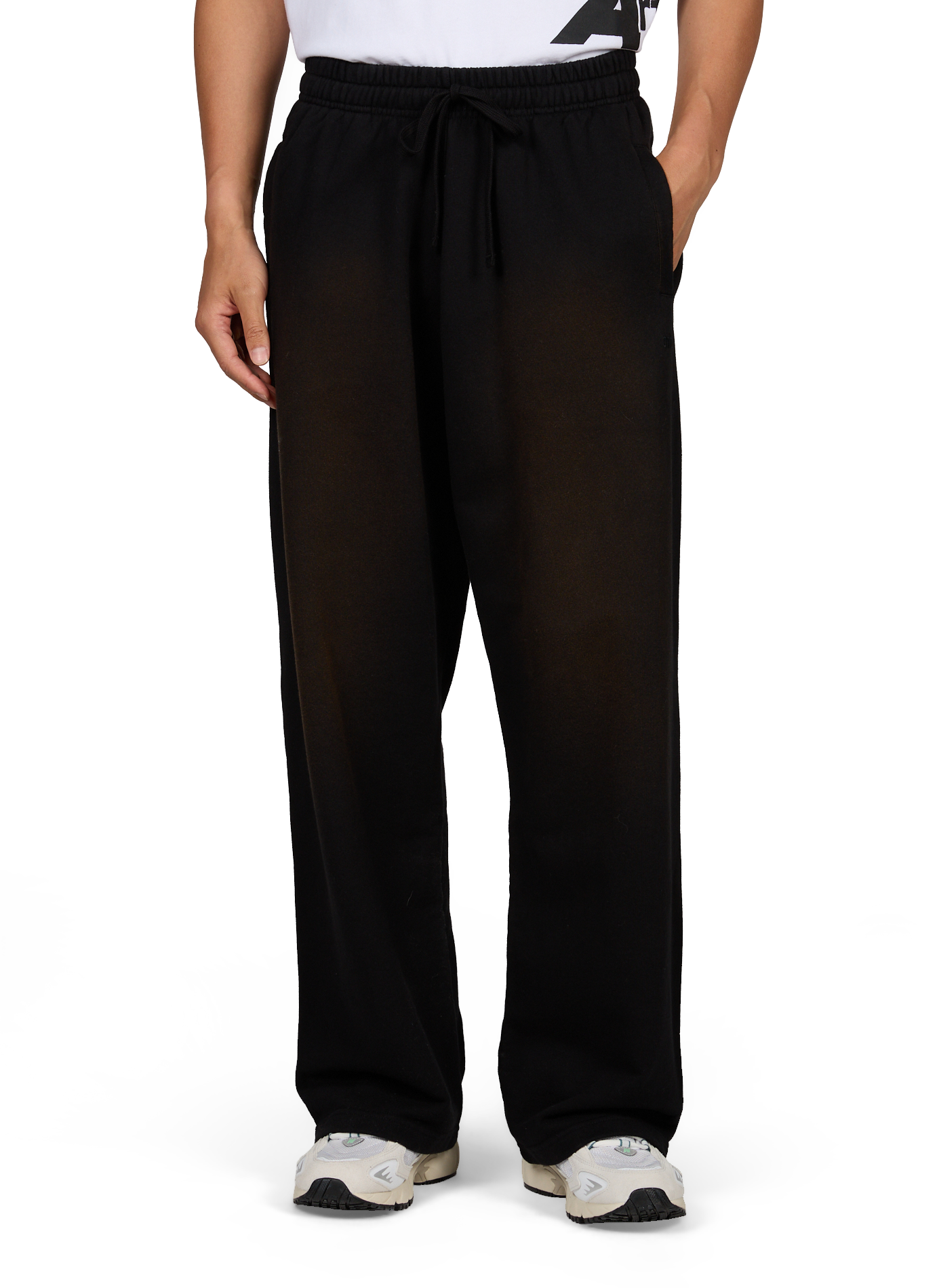Pantalon droit en coton ARTE ANTWERP Noir