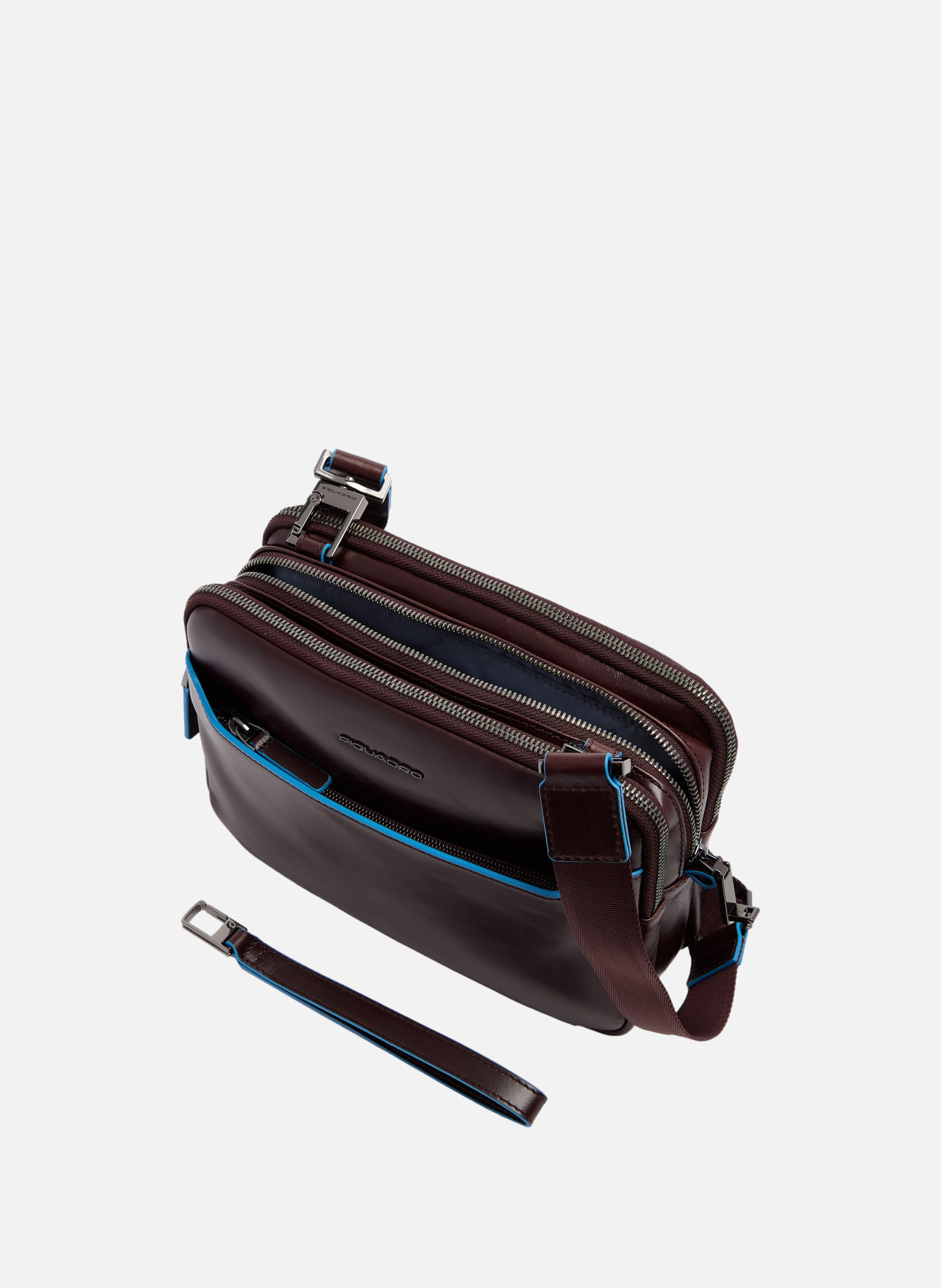 Handtas met vingerafdrukslot PIQUADRO Bruin