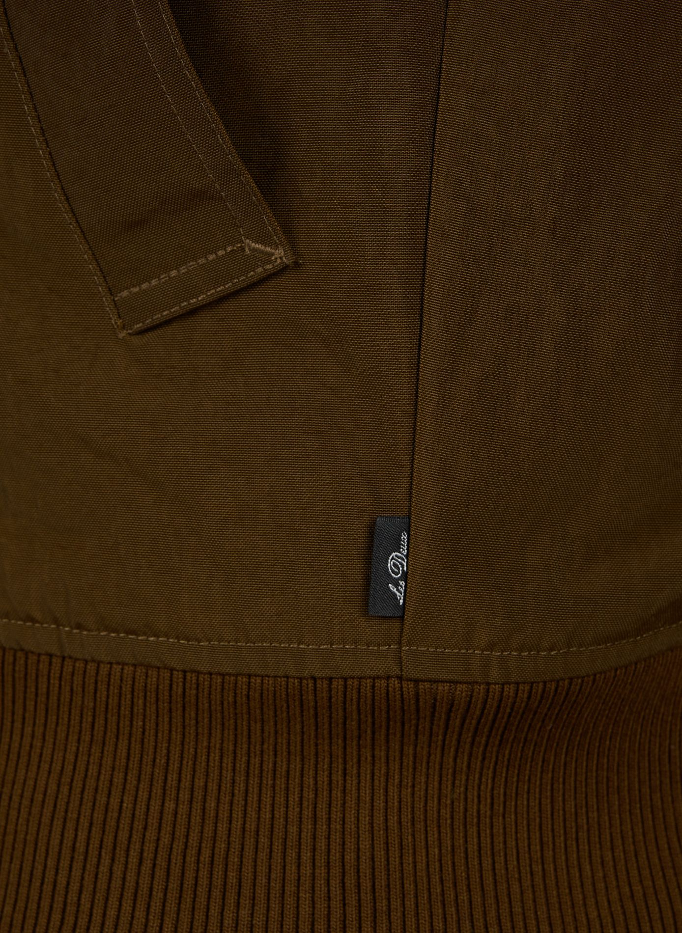 Plain cotton bomber jacket LES DEUX Khaki