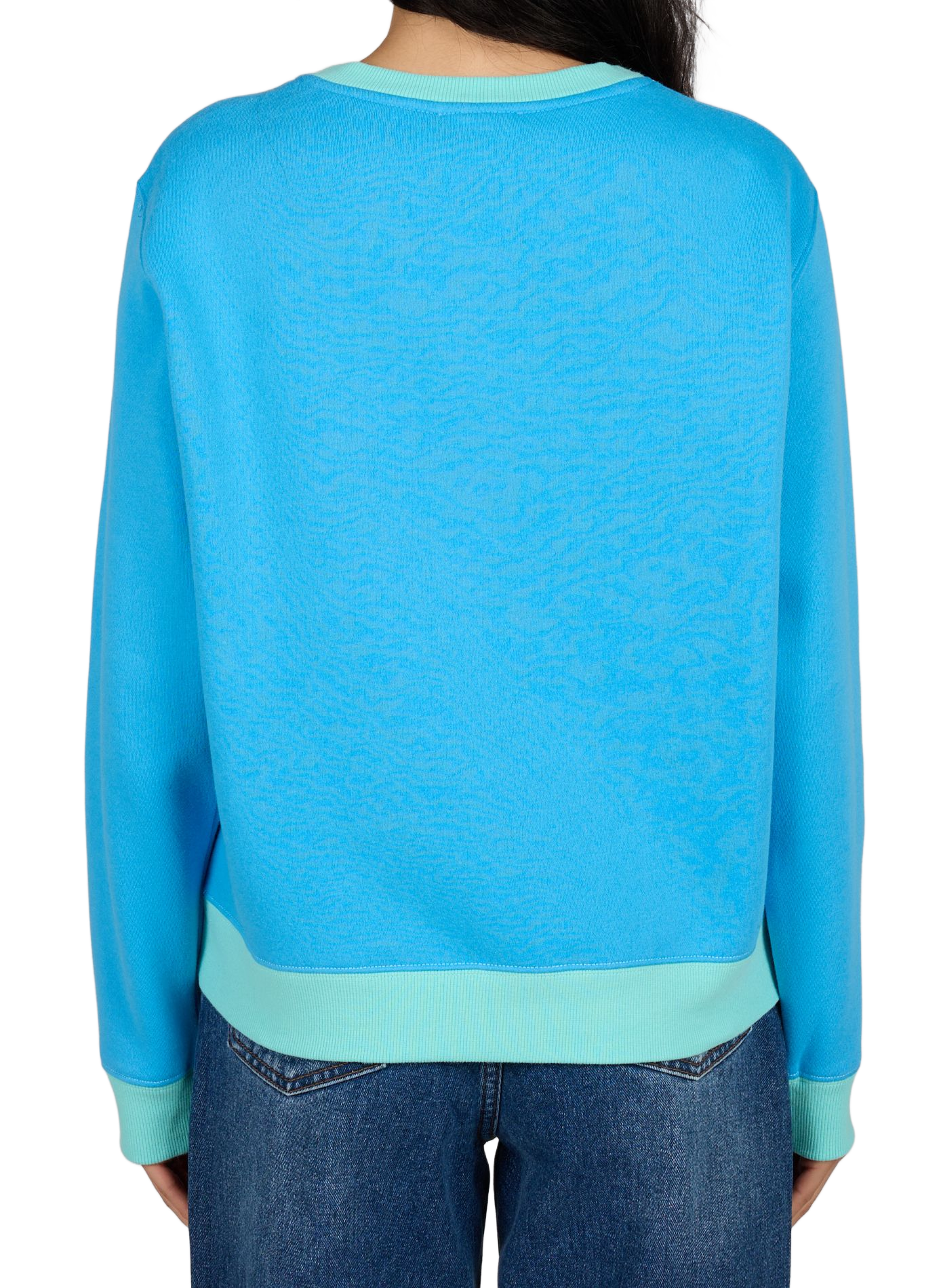<p>Pull mit Rundhalsausschnitt aus Baumwollmischung</p> LAURE+MAX Blau