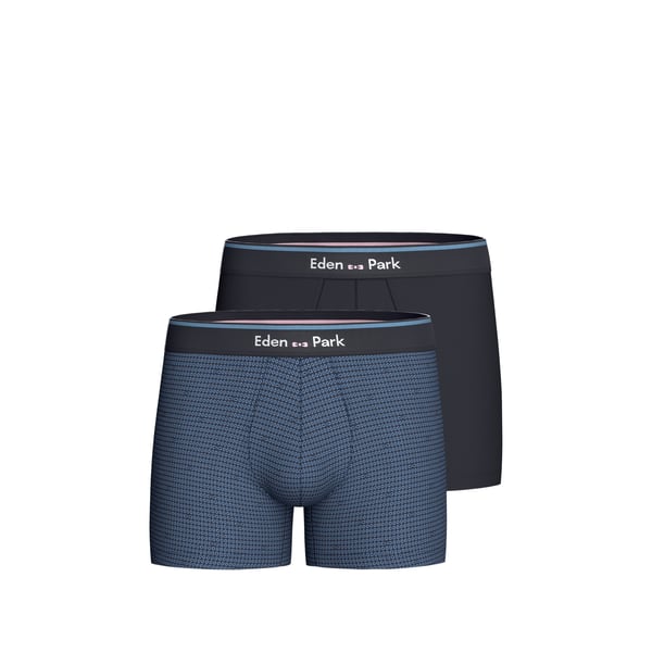 Lot de 2 boxers imprimés en jersey de coton stretch Lot de 2 boxers imprimés en jersey de coton stretch