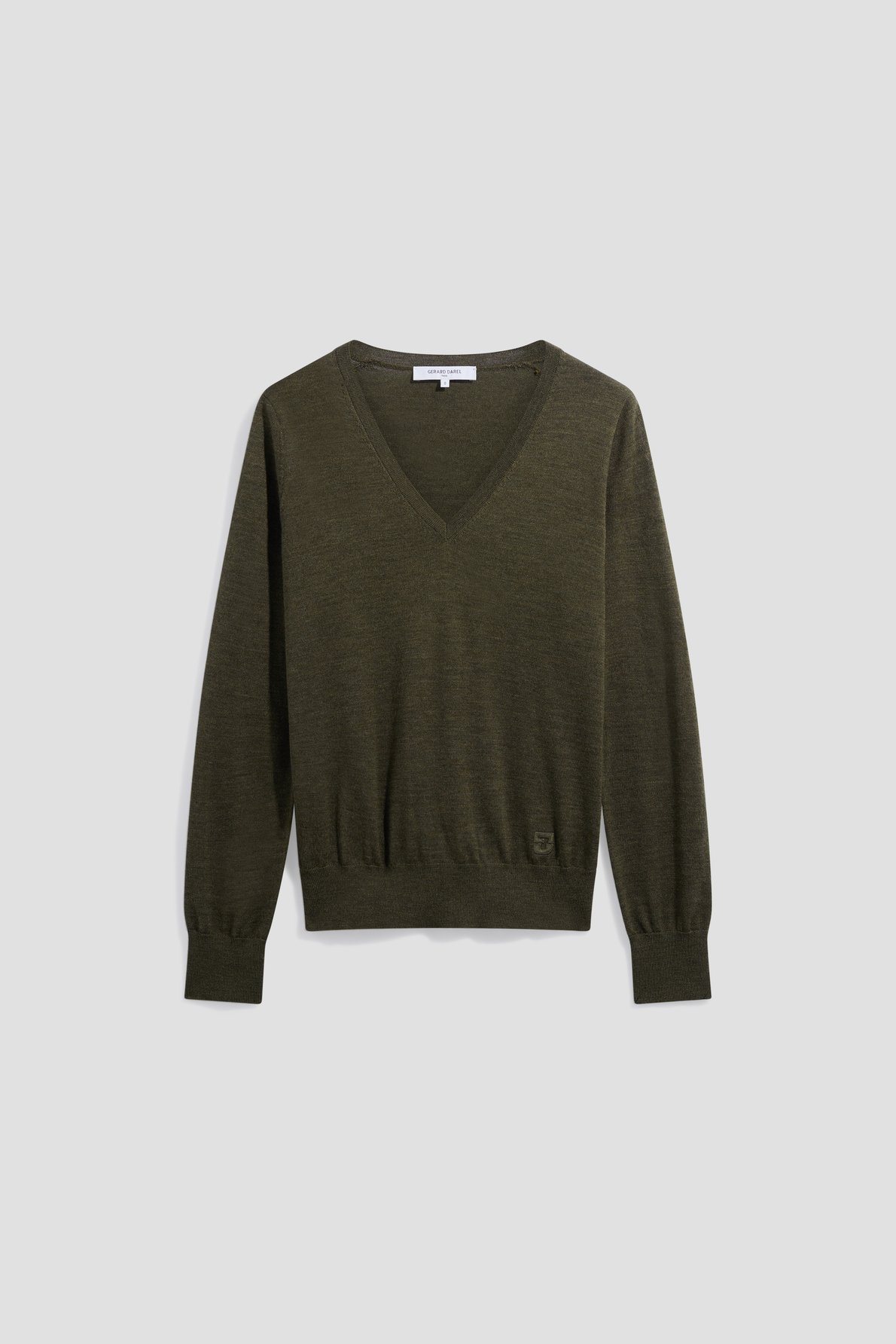 Pull v en laine fine - rachel GERARD DAREL Kaki