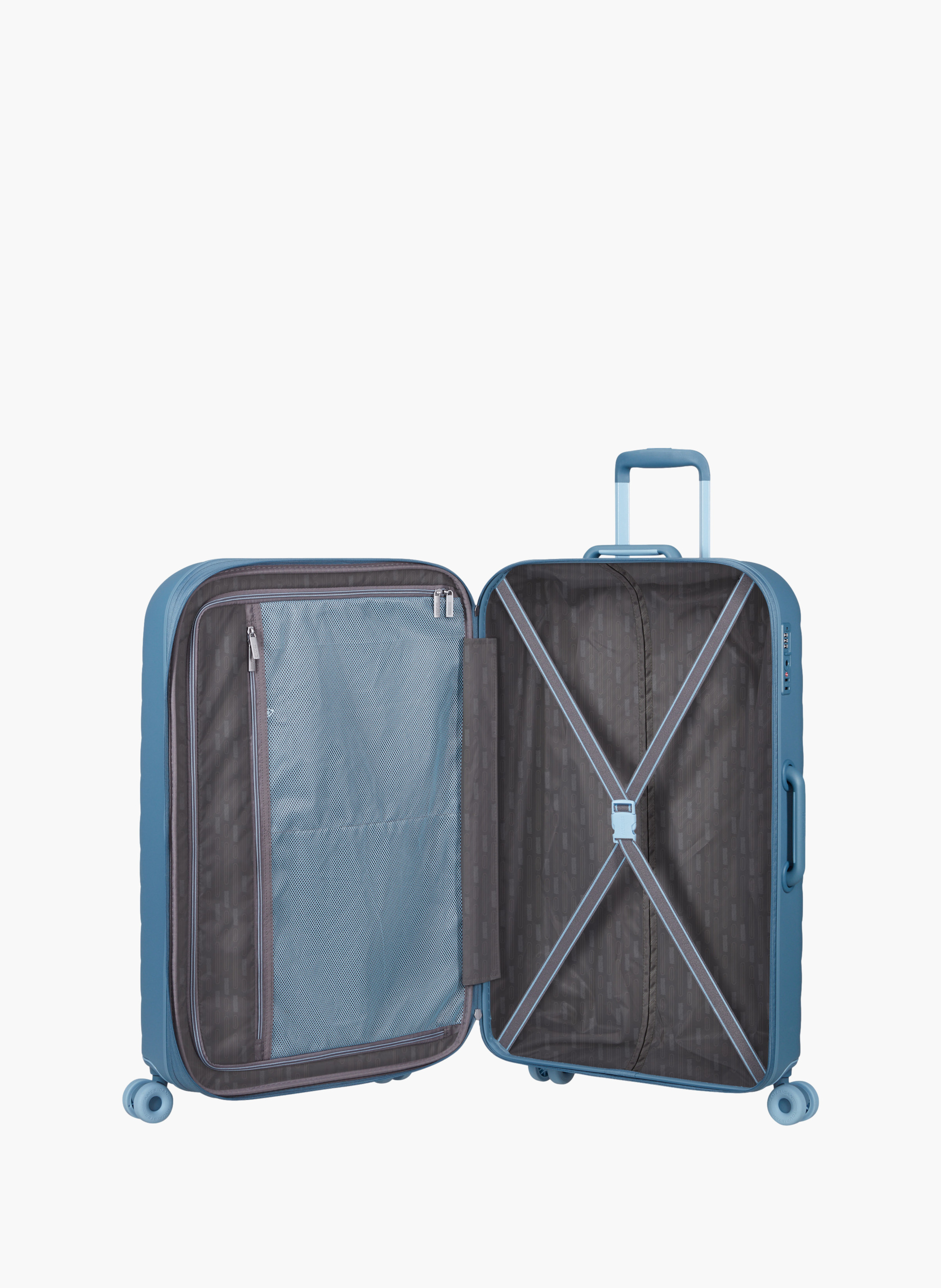Neovibe valise 4 roues taille l AMERICAN TOURISTER Bleu