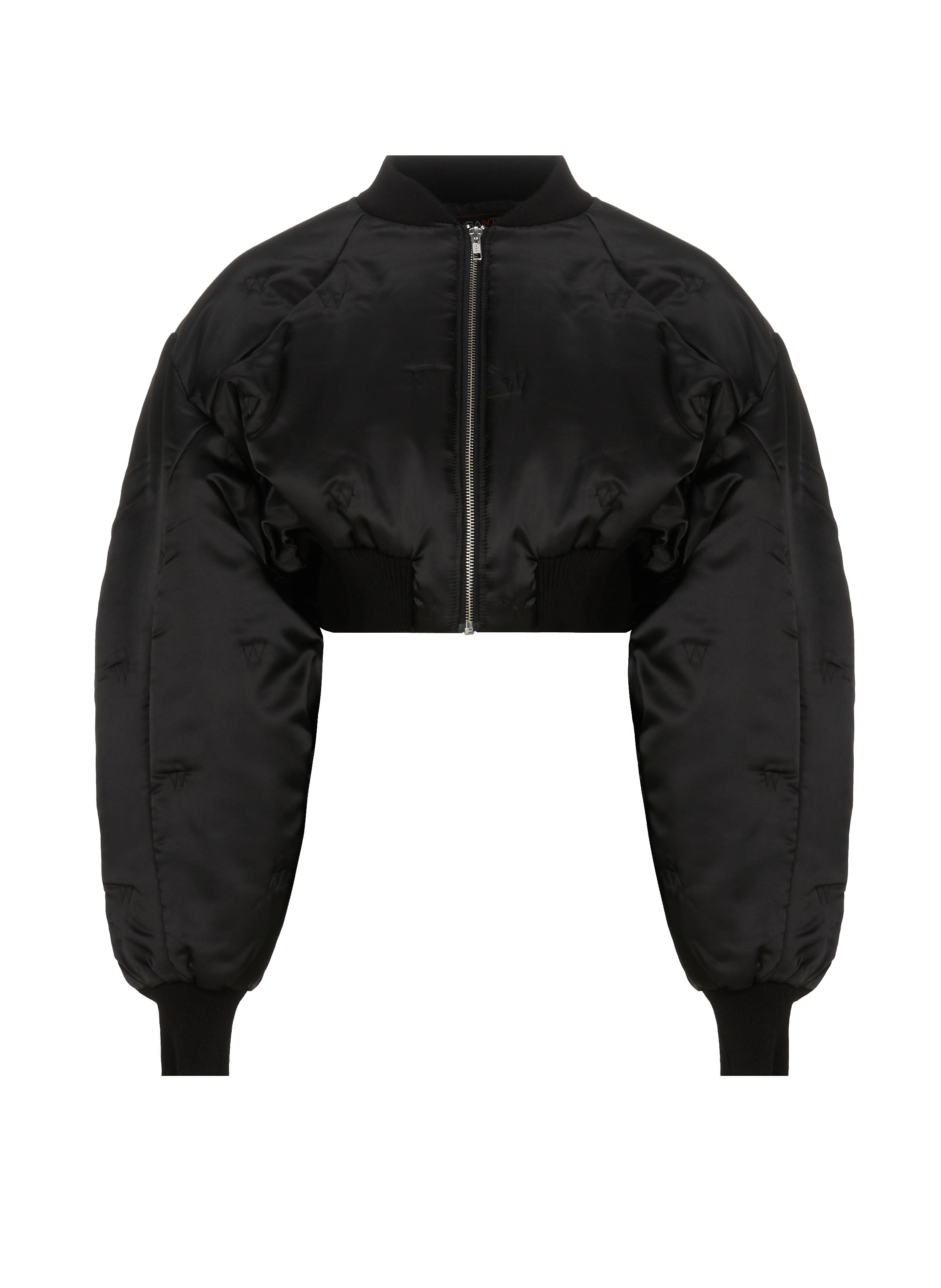 WEINSANTO Cropped bomber jacket Black