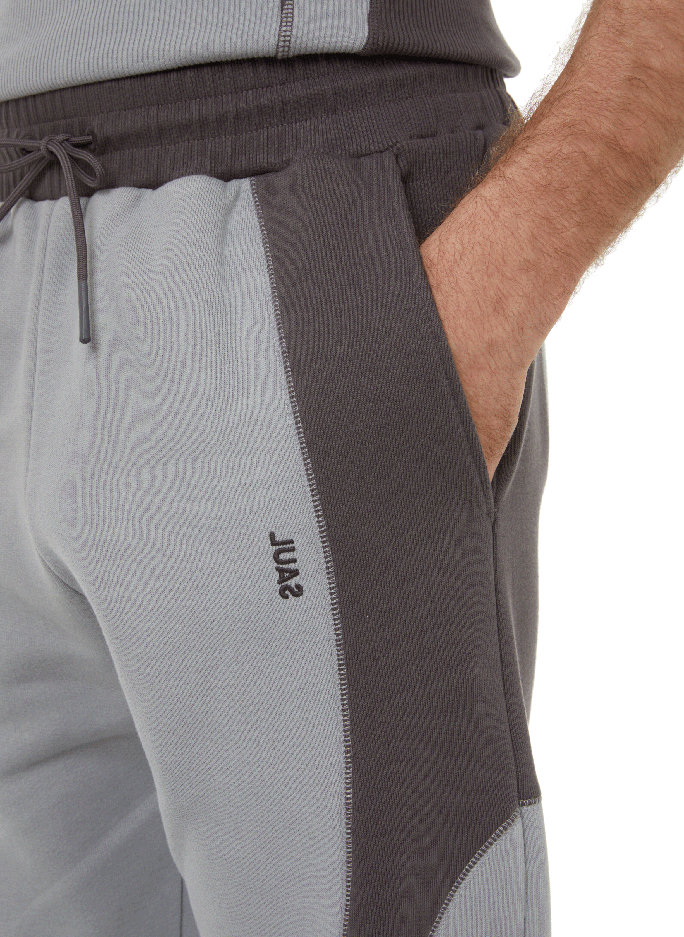 Pantalon jogging en coton  SAUL NASH Gris