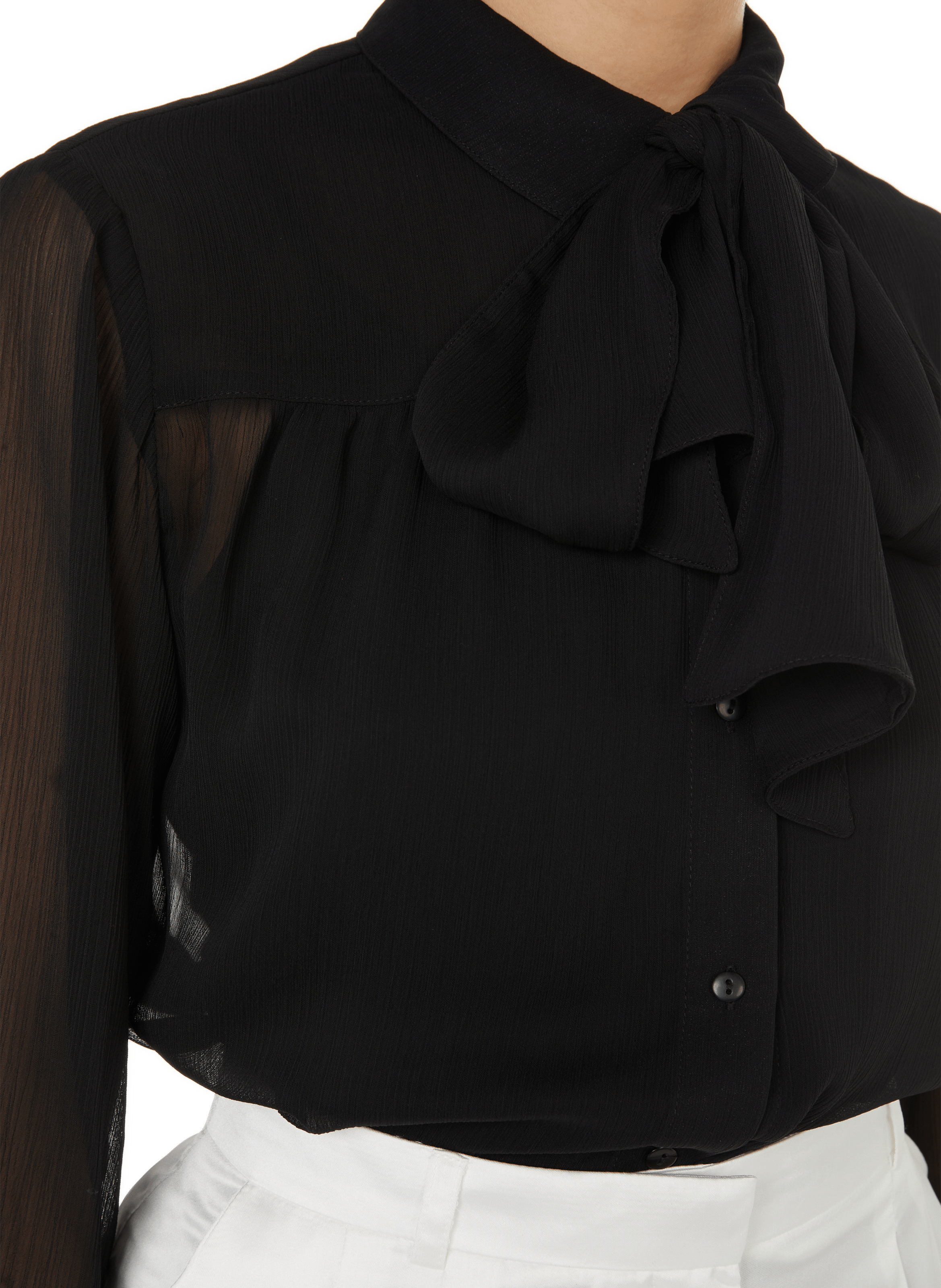 Transparent shirt   SAISON 1865 Black