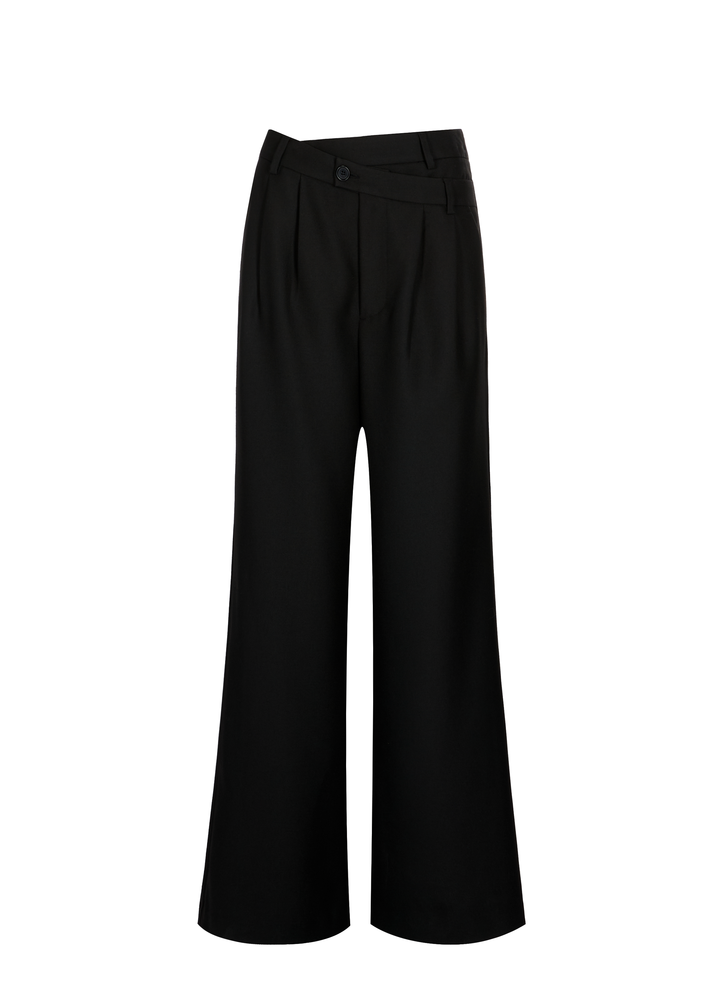 High-waisted wide-leg trousers SAISON 1865 Black
