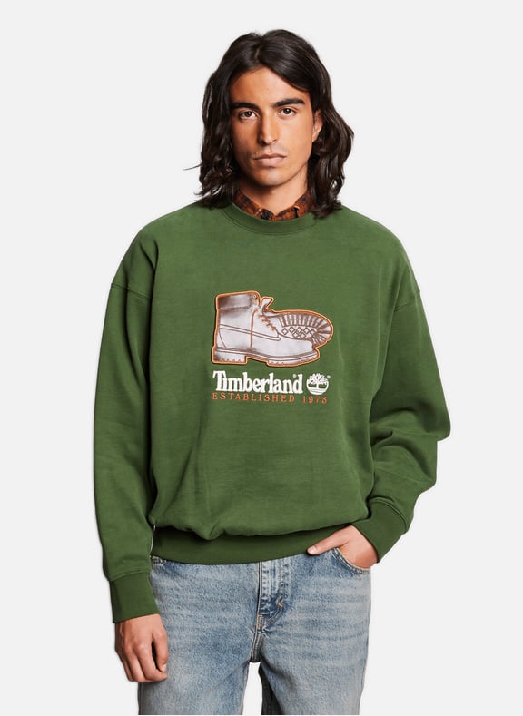 Sweatshirt en coton Vert by TIMBERLAND TIMBERLAND Sweatshirt en coton Vert