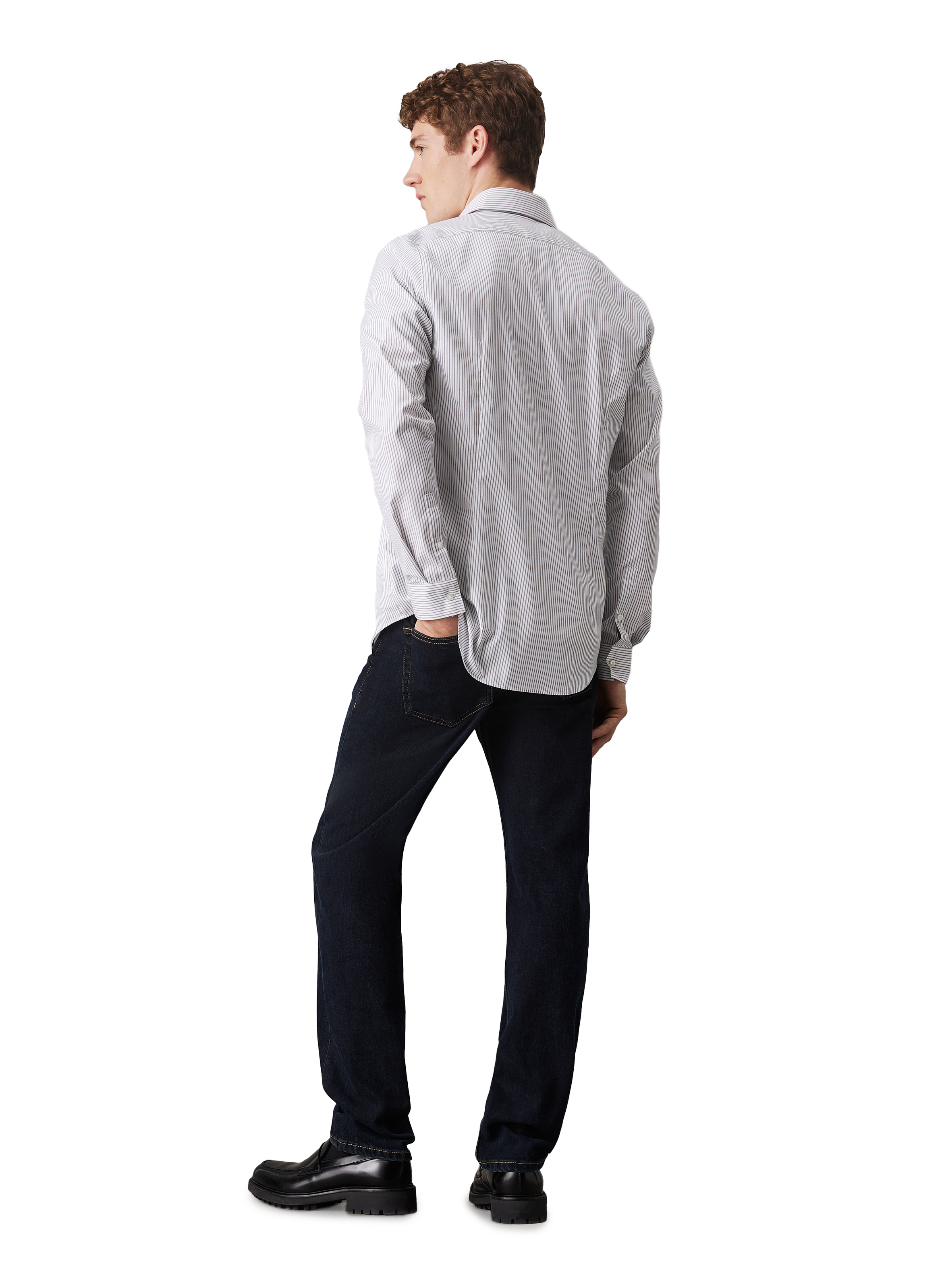 Chemise rayé en coton  CALVIN KLEIN Bleu