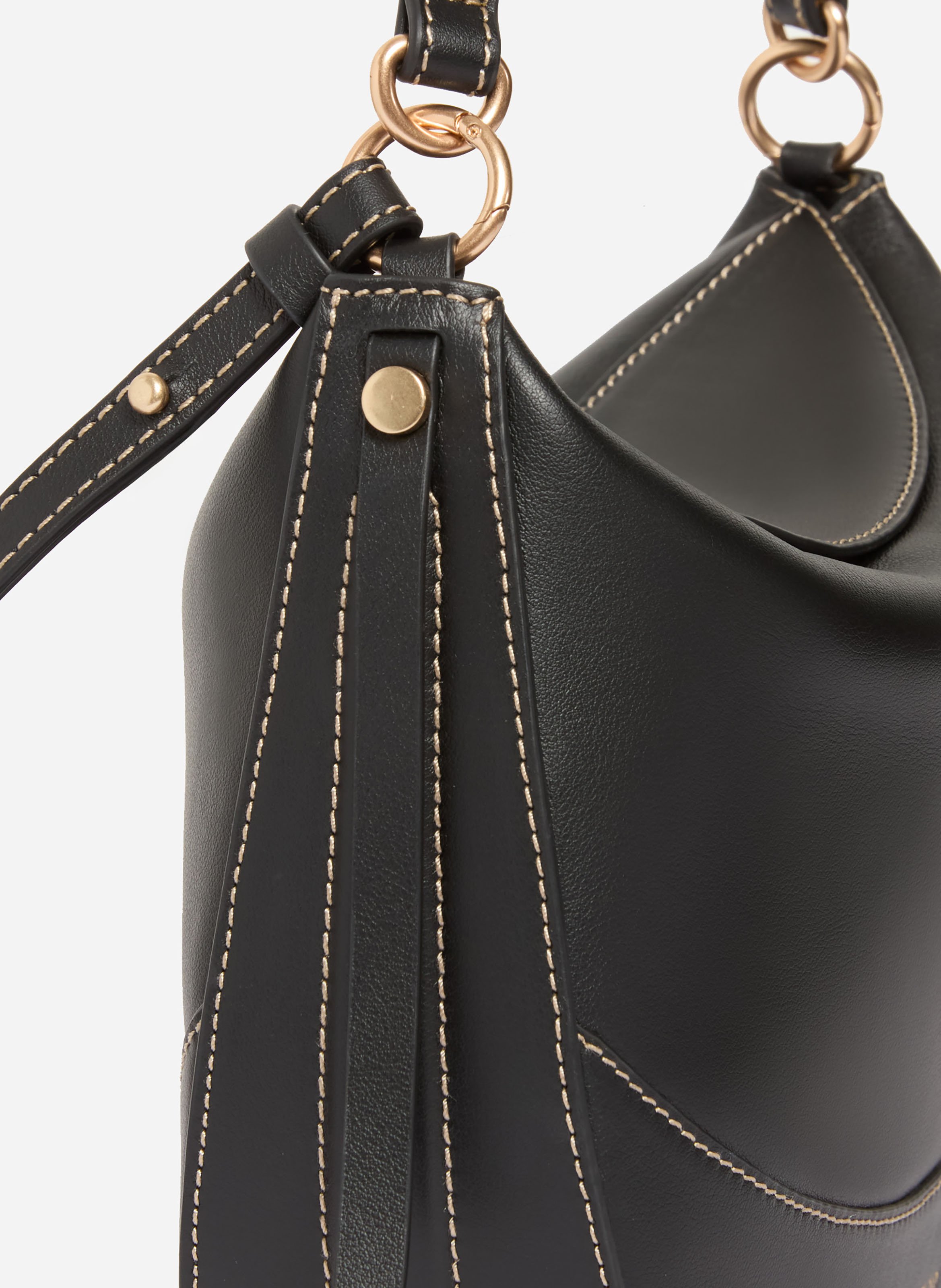 Moyen sac daily en cuir VANESSA BRUNO Noir