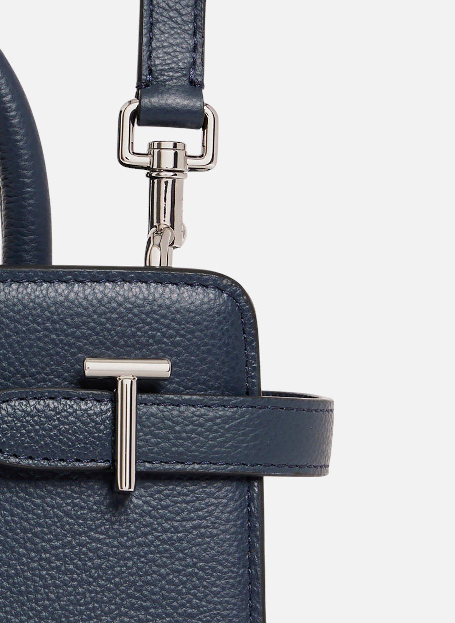 Petit sac à main emilie en cuir grainé LE TANNEUR Bleu