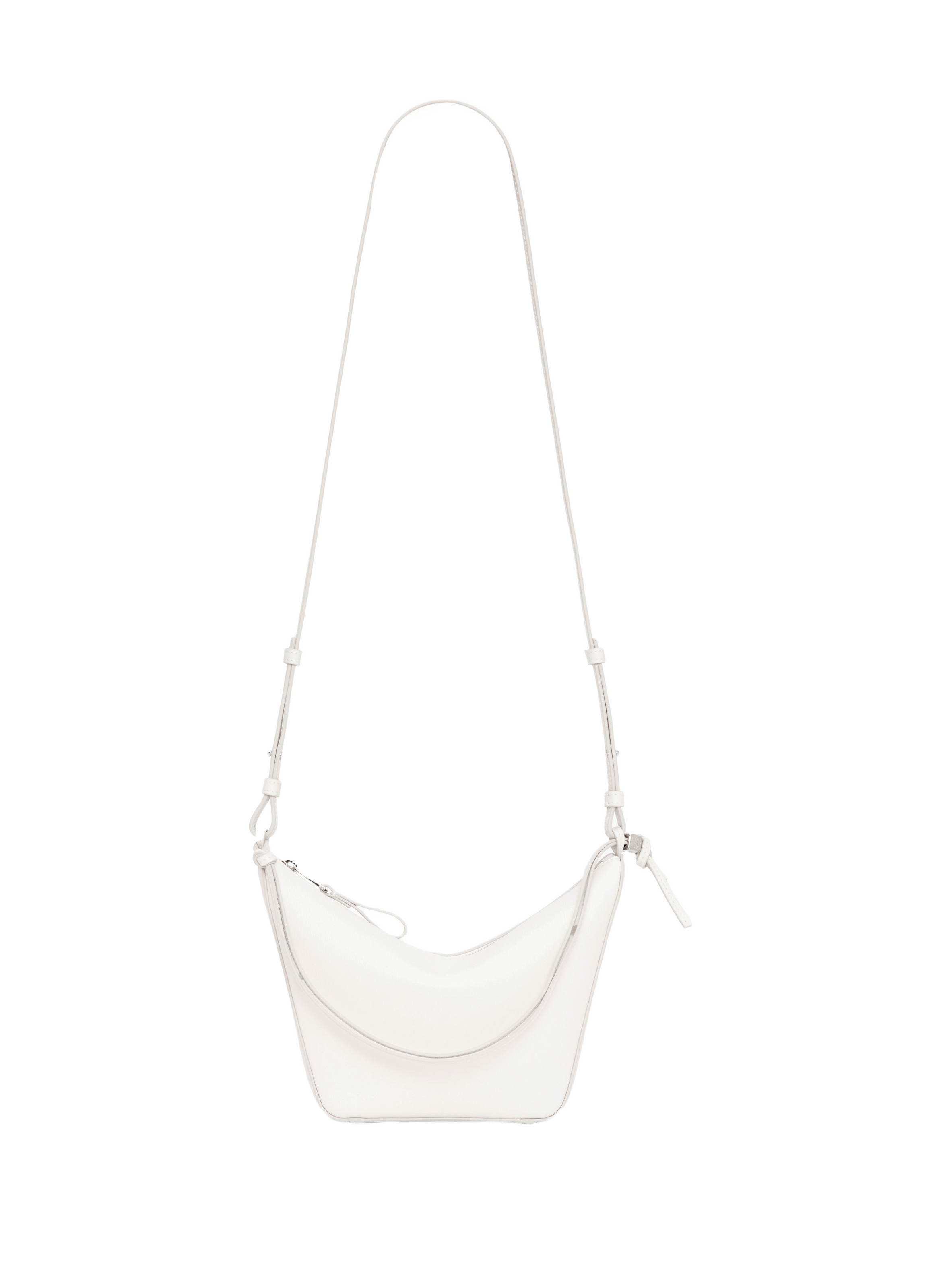 Mini Hammock hobo leather bag LOEWE White