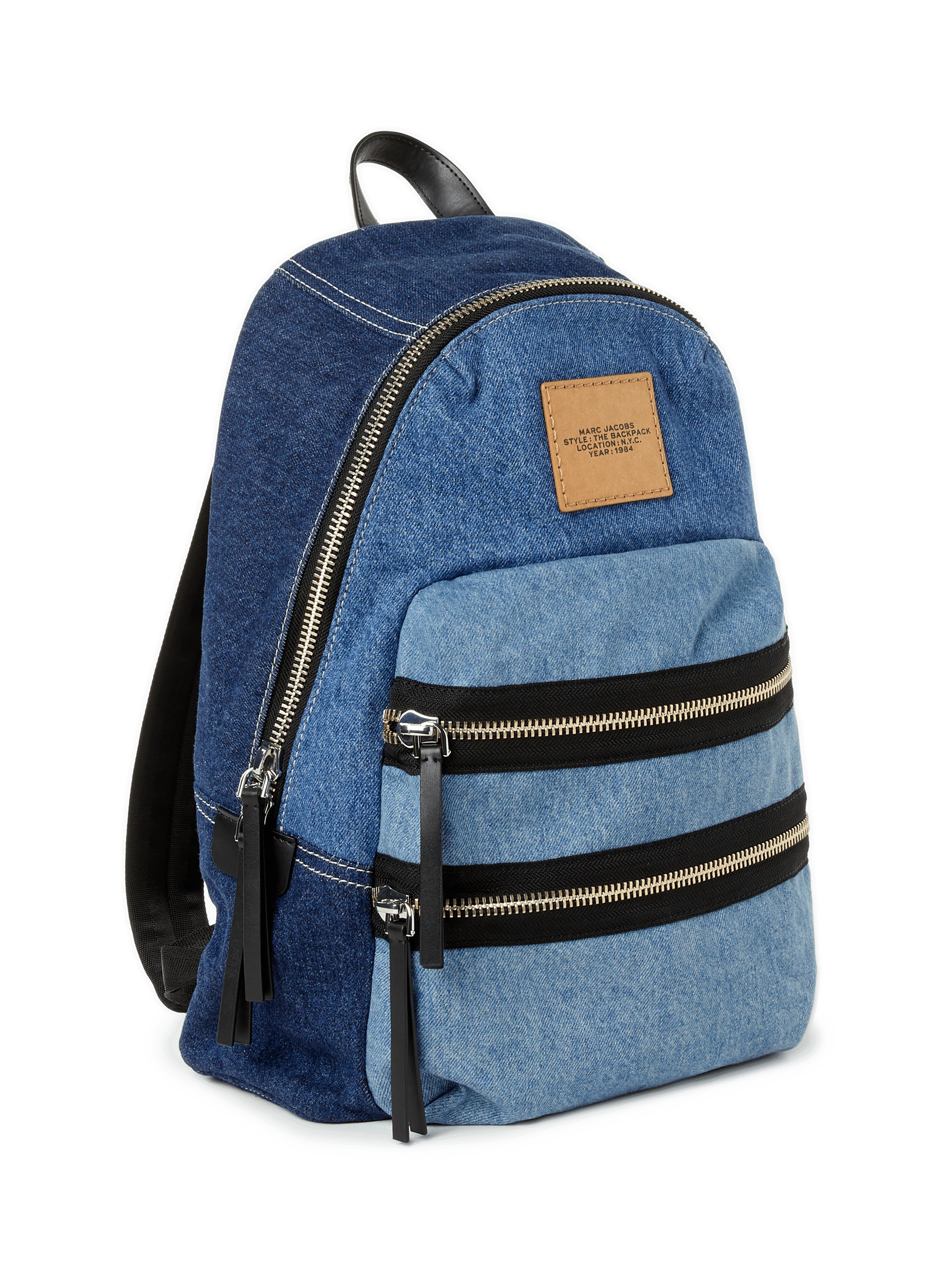 Sac à dos The Biker Colorblock Denim Large MARC JACOBS Multicolore