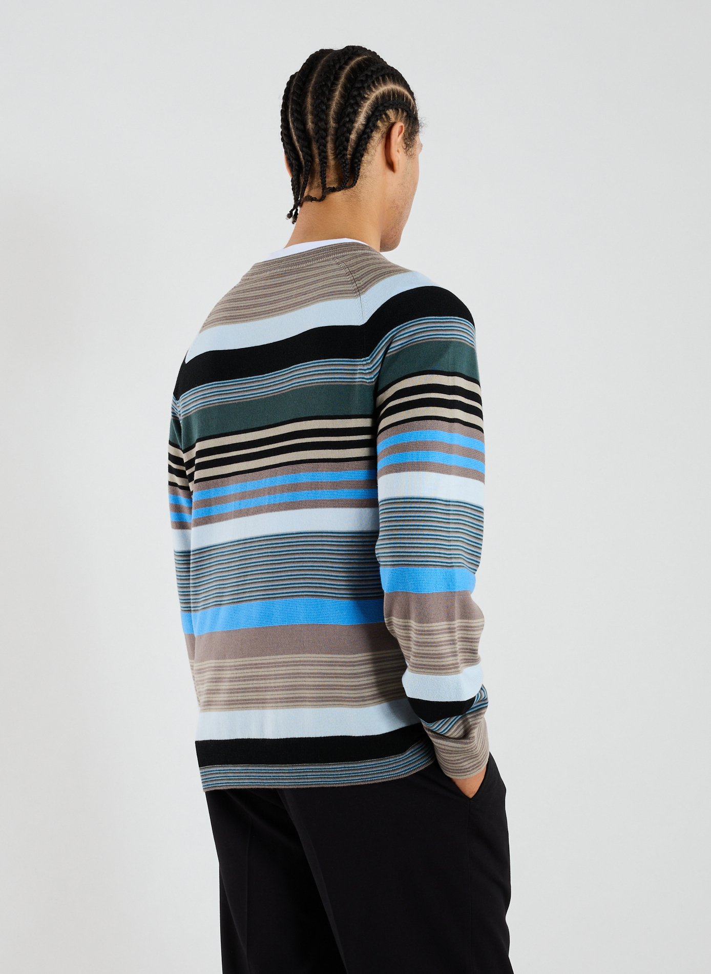 Pull à rayures PAUL SMITH Gris