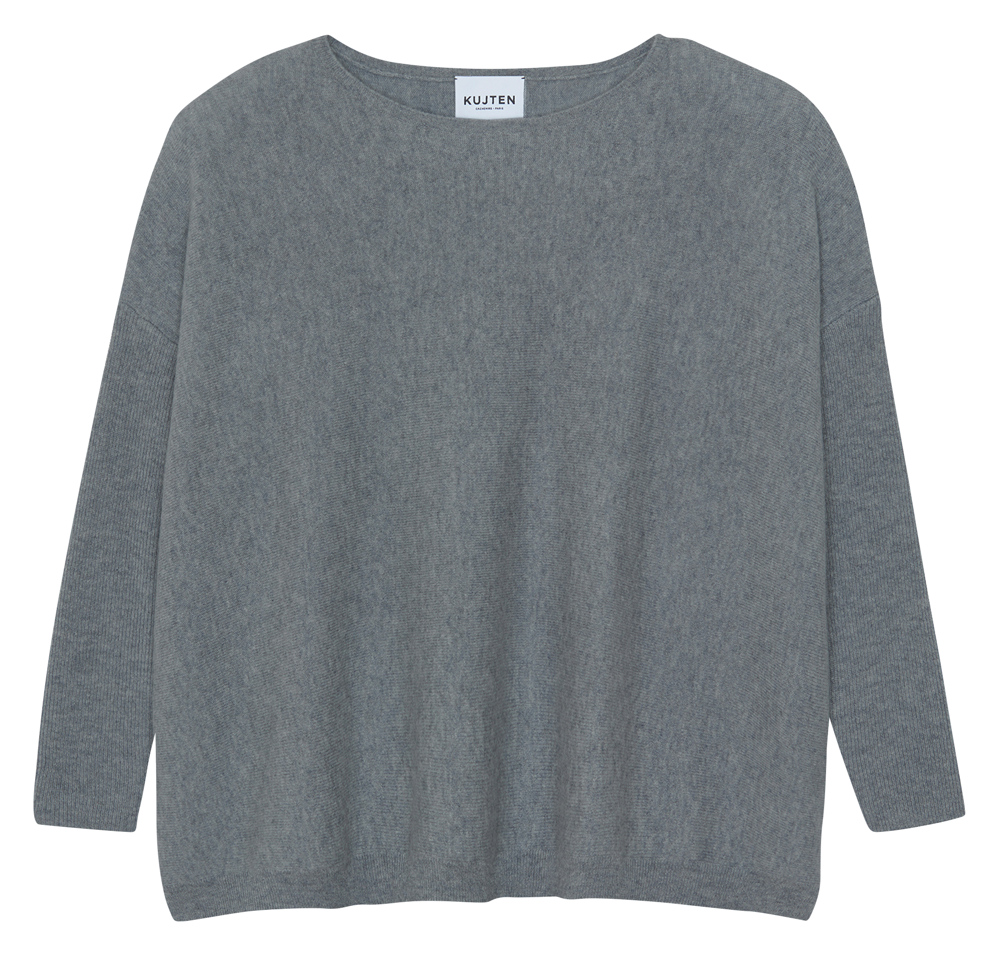 Pull ample col bateau en cachemire jessy KUJTEN Argent