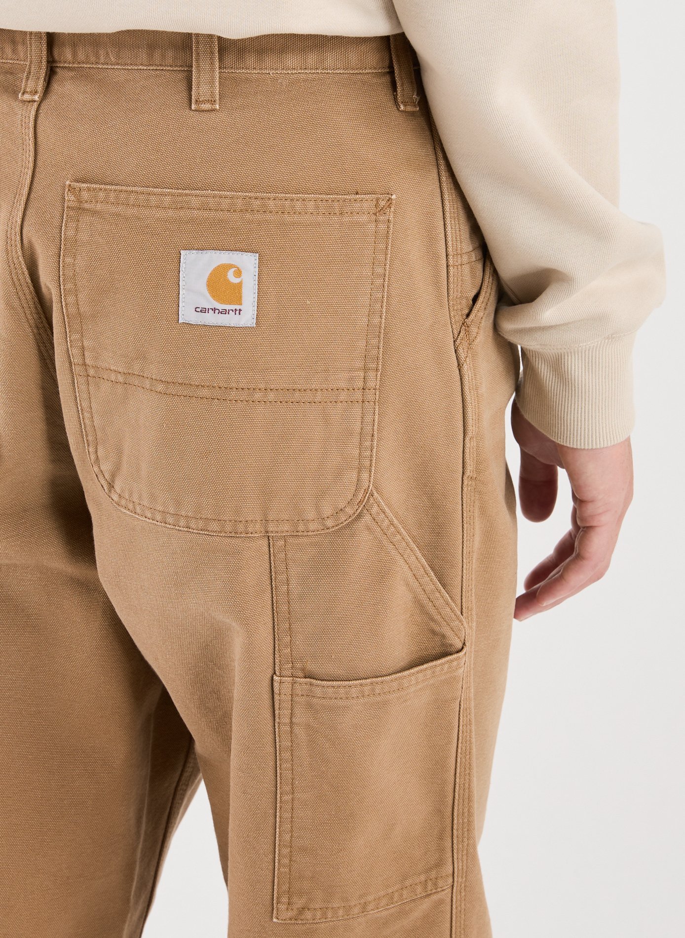 Plain cotton trousers CARHARTT WIP Beige