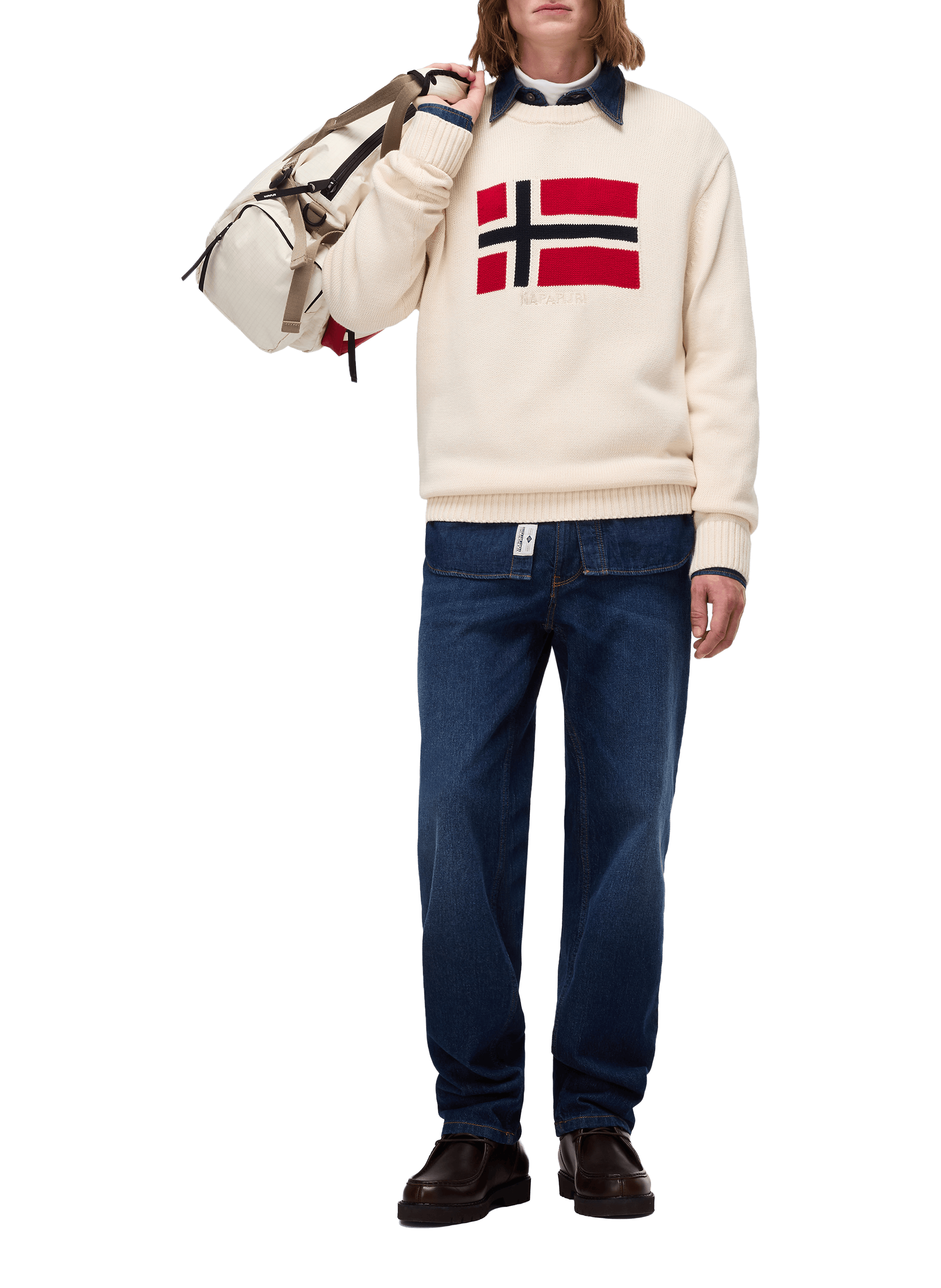 Cotton jumper NAPAPIJRI Beige