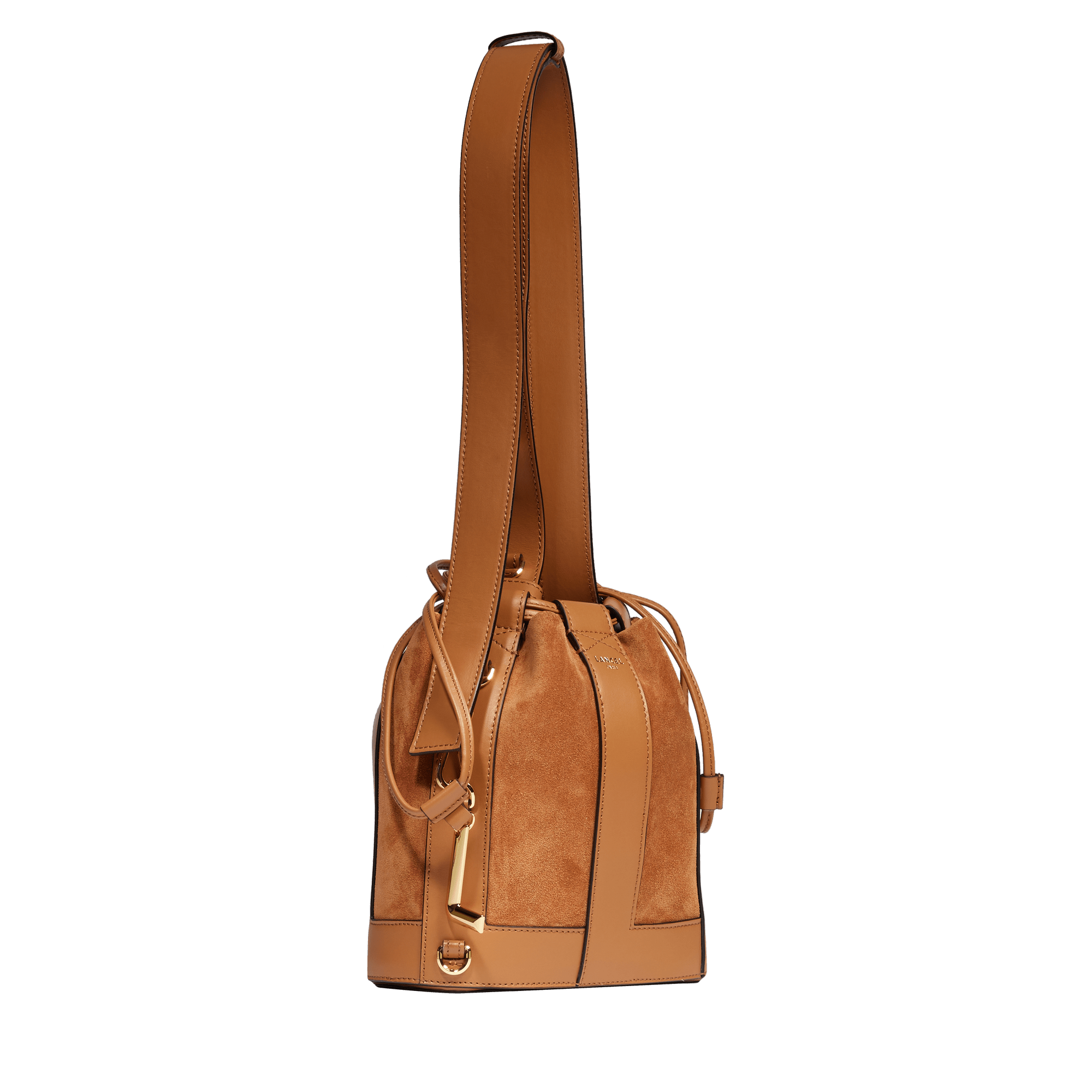 Sac seau s elles de lancel en cuir LANCEL Marron