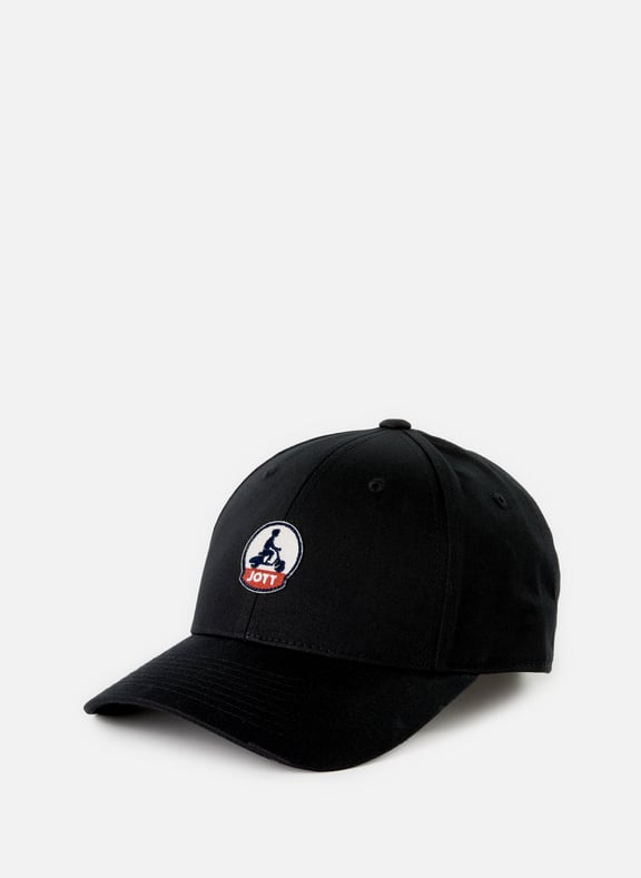 Embroidered cotton baseball cap Black by JOTT JOTT Embroidered cotton baseball cap Black