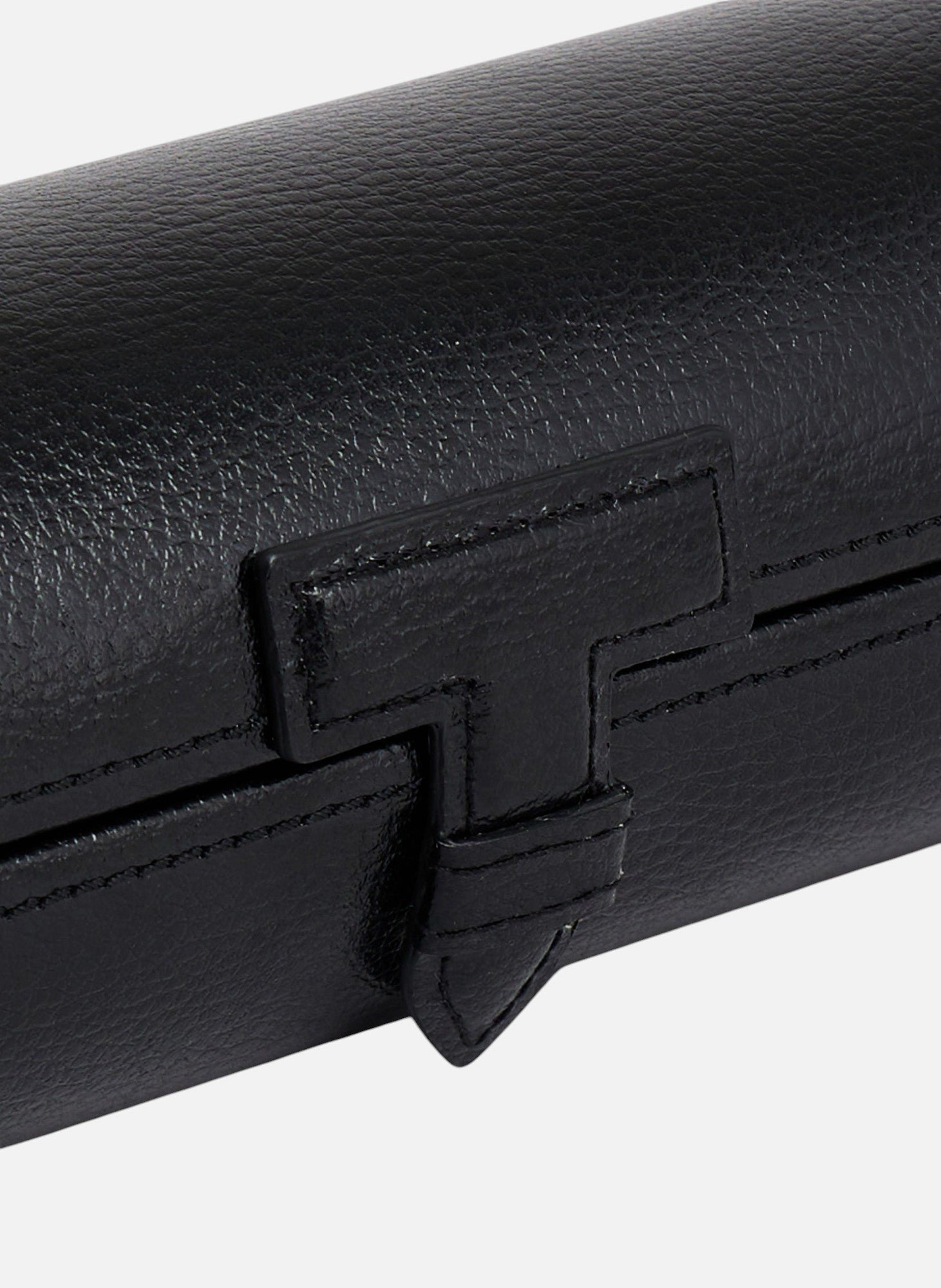 Etui 3 montres en cuir Noir