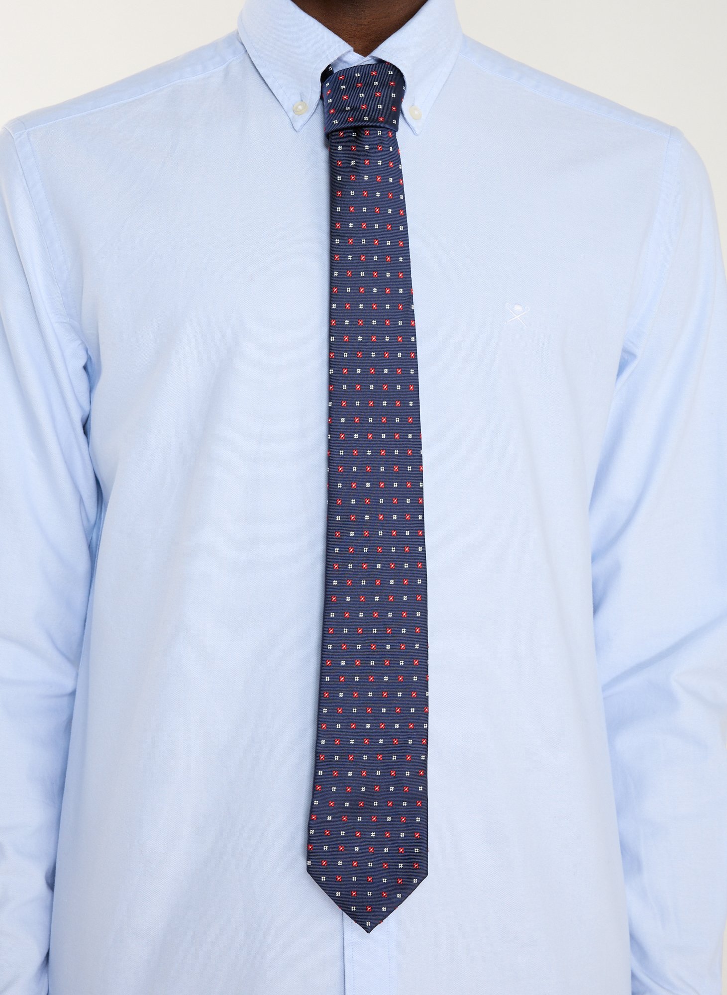 Patterned silk tie AU PRINTEMPS PARIS Multicolour