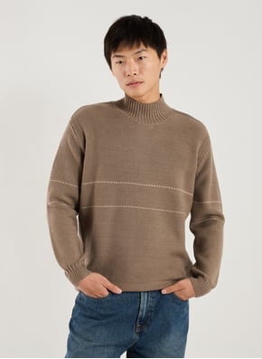 Pull col montant en laine mélangée EMPORIO ARMANI Pull col montant en laine mélangée EMPORIO ARMANI