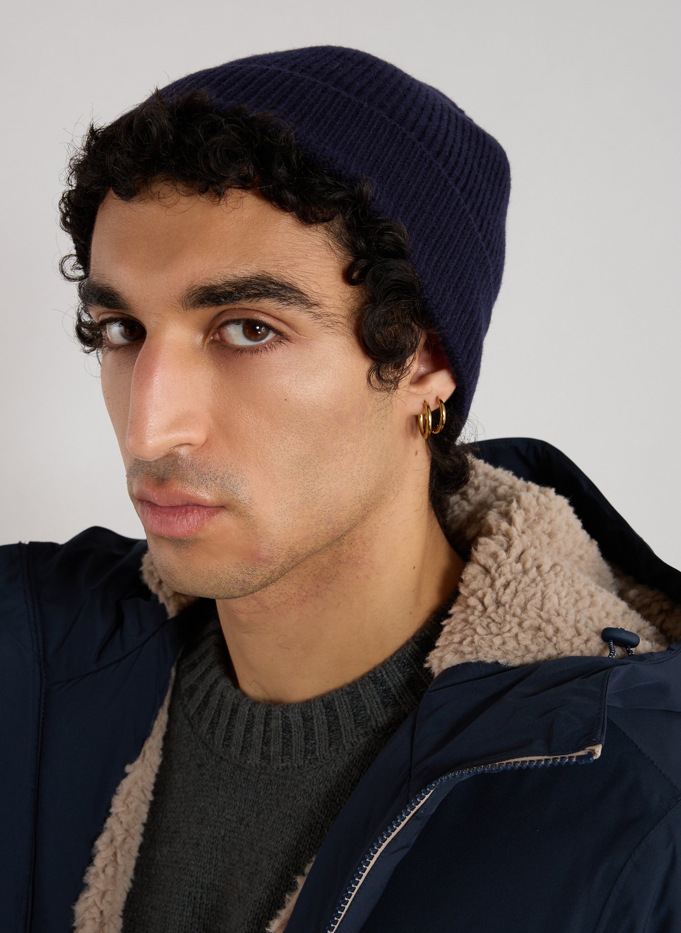 Wool-blend beanie STRELLSON Blue