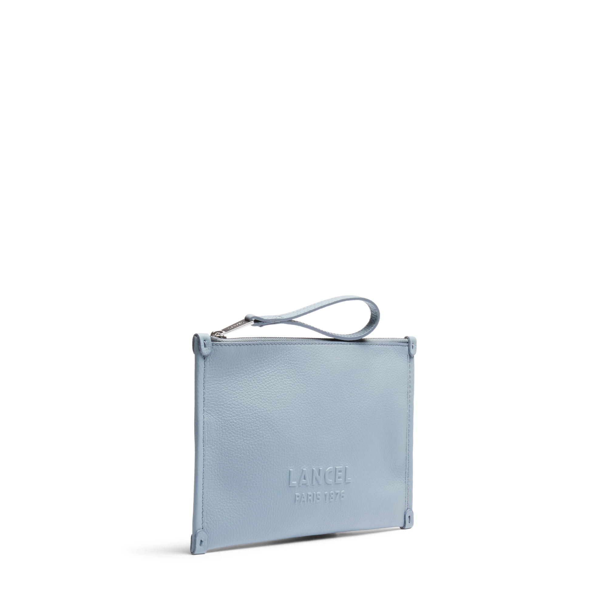 Pochette zippée s jour de lancel en cuir LANCEL Bleu