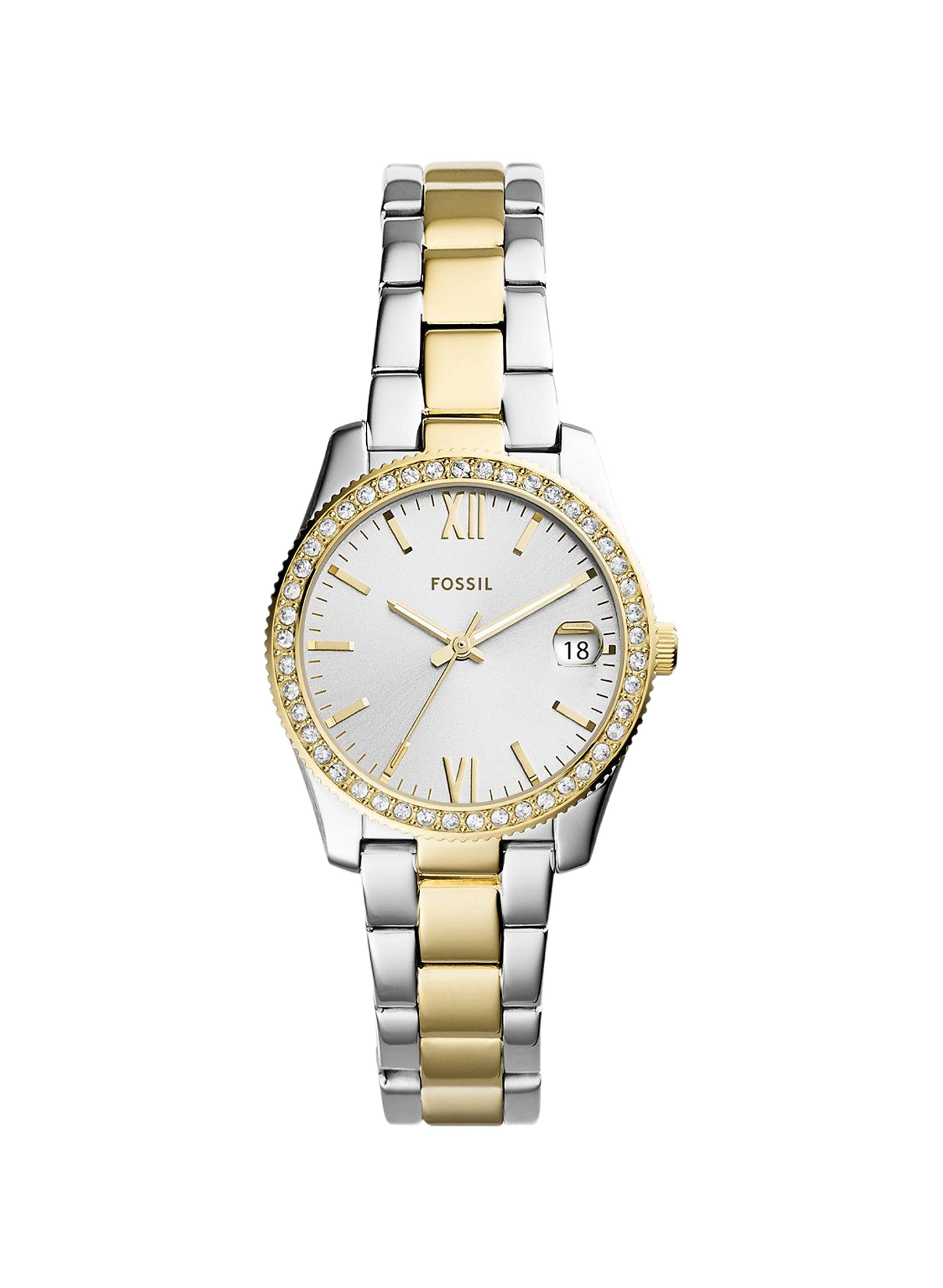 Montre quartz acier bicolore FOSSIL Doré