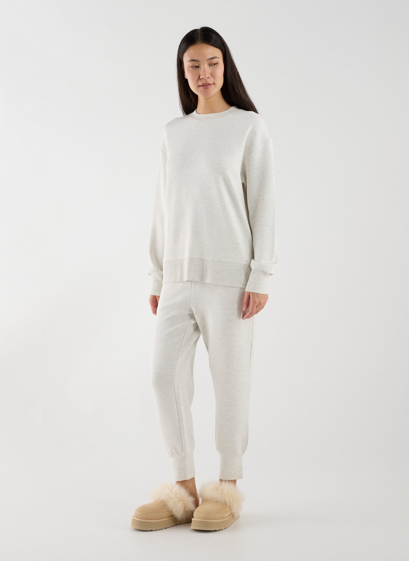 Round neck sweatshirt VARLEY Beige