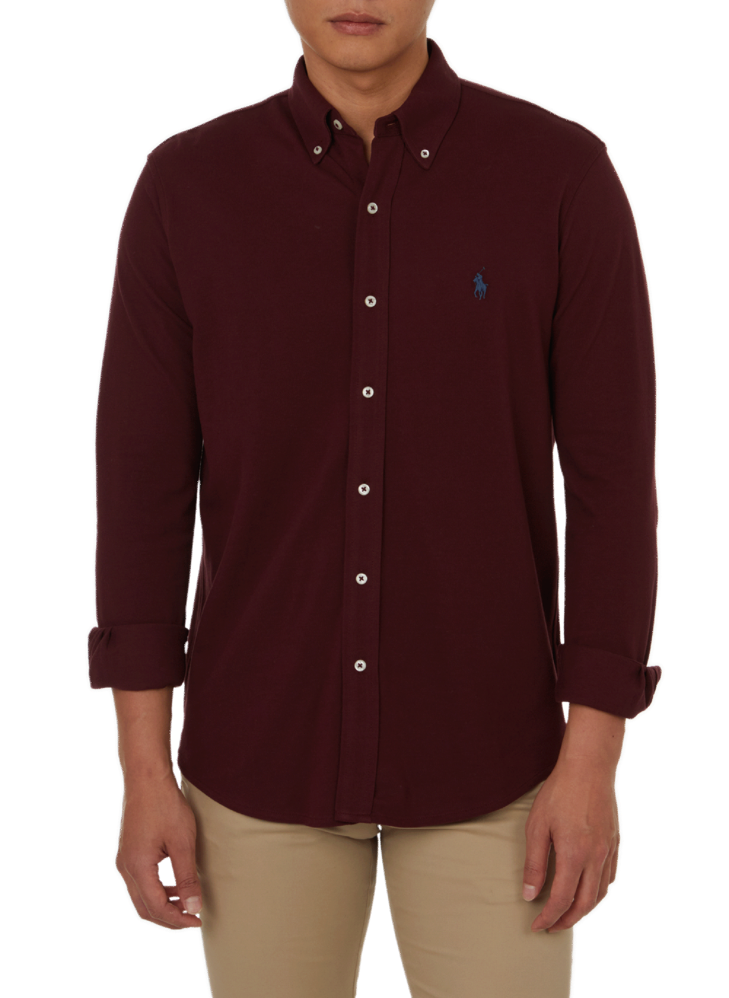 POLO RALPH LAUREN Chemise en coton Rouge